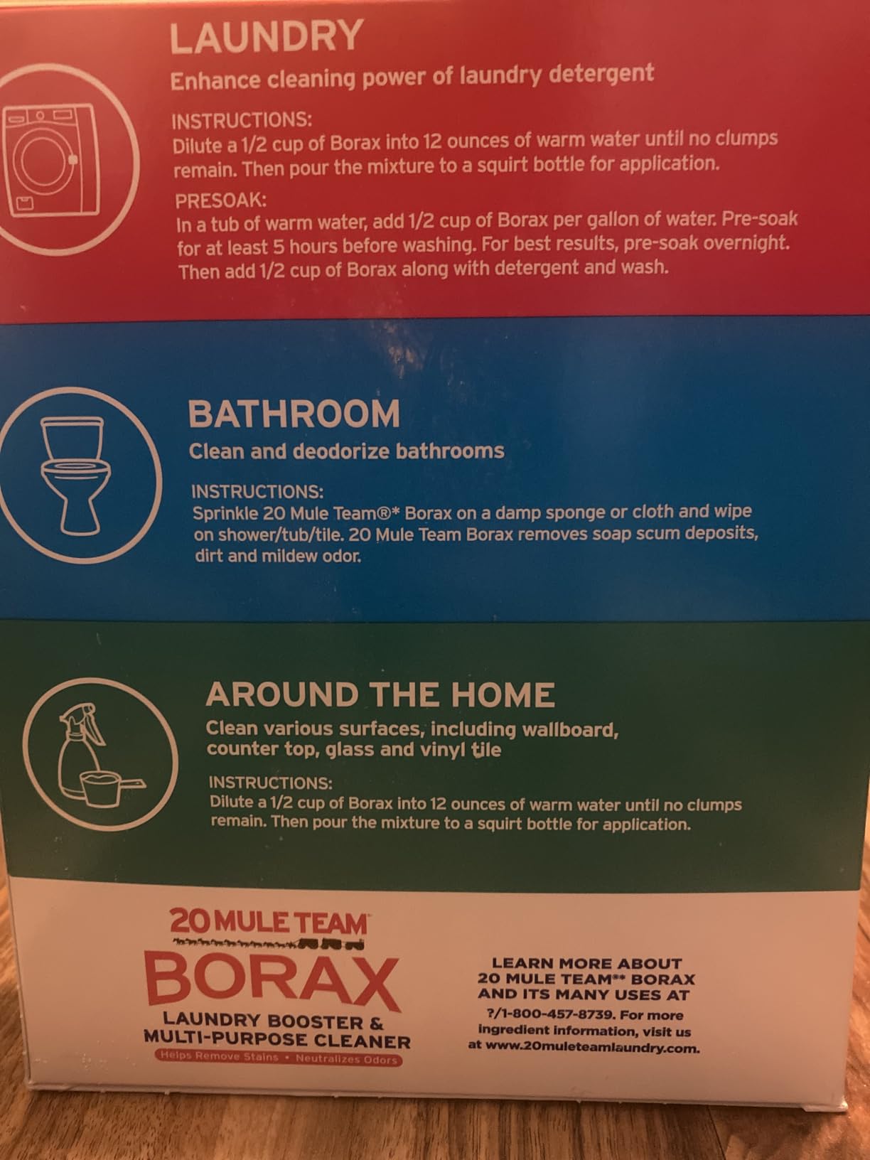 20 Mule Team All Natural Borax Detergent Booster & Multi-Purpose Household Cleaner, 65 Ounce, 4 Count - Customer Photo 2