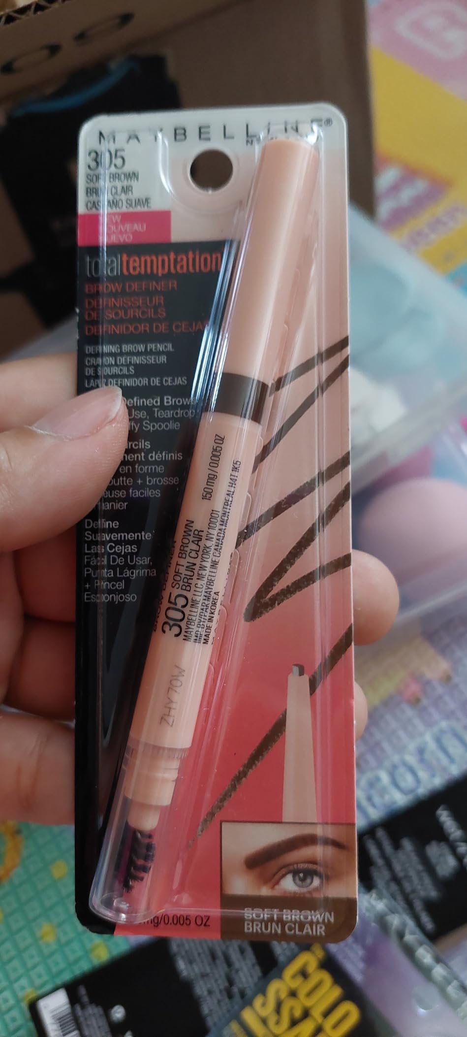 Maybelline Total Temptation Eyebrow Definer Pencil, Medium Brown, 1 Count Customer Review Maybelline Total Temptation Eyebrow Definer Pencil, Medium Brown, 1 Count - Customer Photo 2