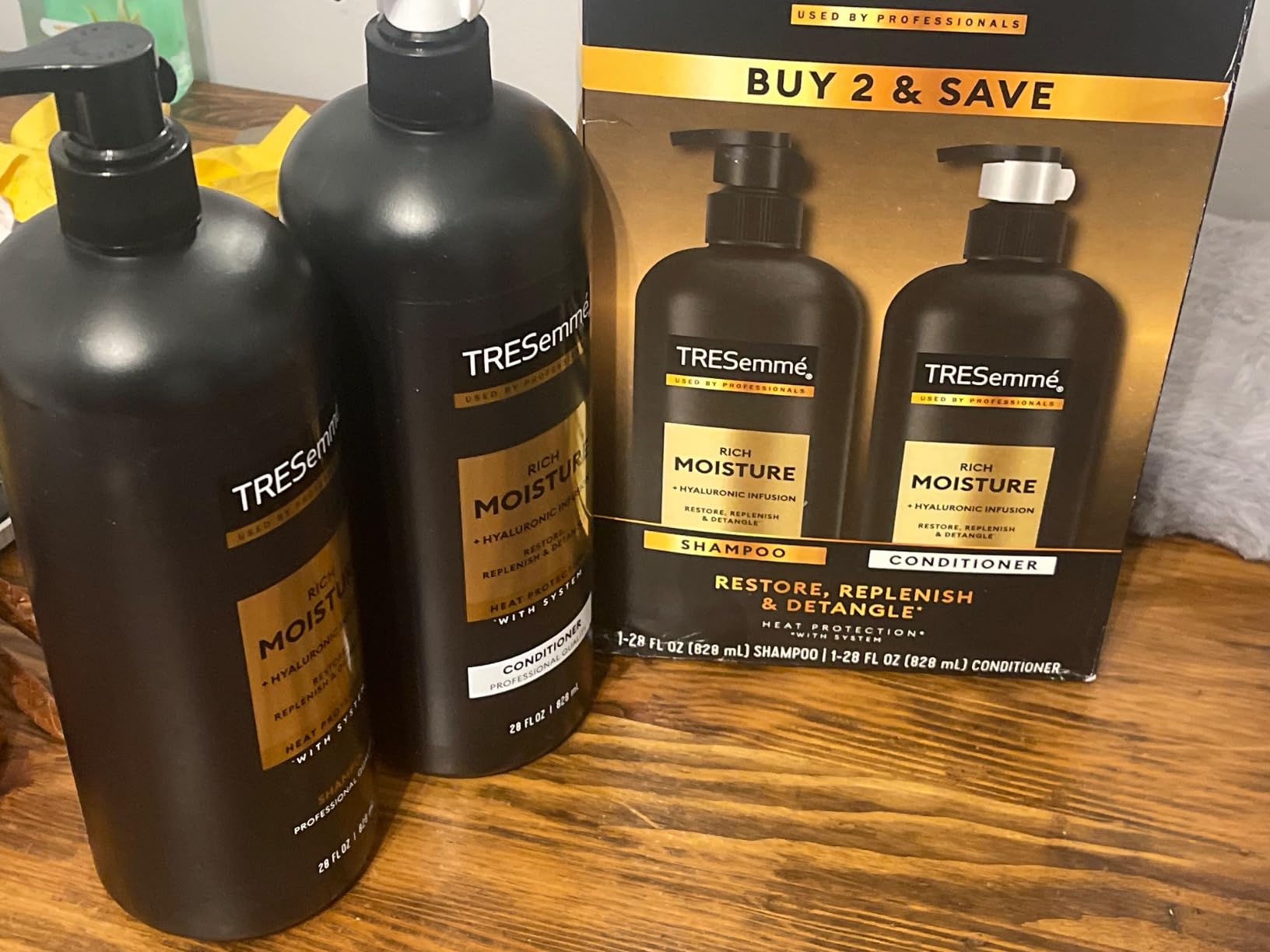 TRESemmé Rich Moisture Shampoo and Conditioner 2 Count Rich Moisture for Dry Hair Formulated With Vitamin E and Biotin 28 oz Customer Review TRESemmé Rich Moisture Shampoo and Conditioner 2 Count Rich Moisture for Dry Hair Formulated With Vitamin E and Biotin 28 oz - Customer Photo 5