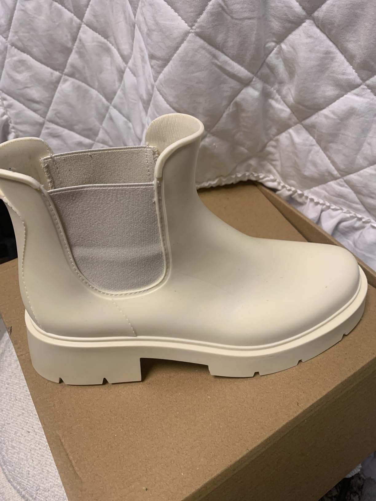 Asgard Women's Ankle Rain Boots Waterproof Chelsea Boots - Customer Photo 2