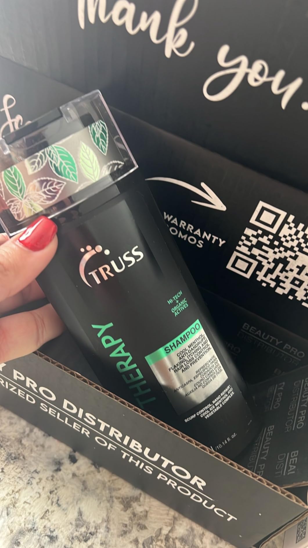 TRUSS Therapy Anti Dandruff Shampoo for Women & Men - Hair Shampoo & Itchy Scalp Treatment Infused with Menthol - Gentle Hair Care for Excess Oiliness & Flaking - pH Balanced & Paraben-Free (10.14 oz) - Customer Photo 2