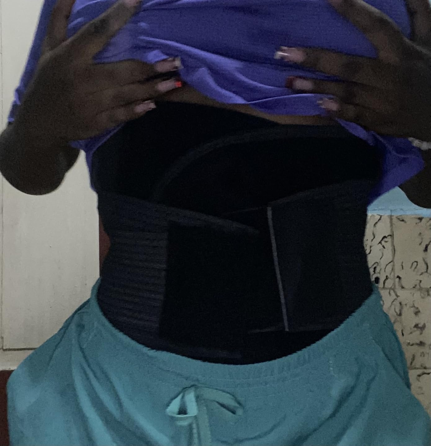 VENUZOR Waist Trainer Belt for Women - Waist Cincher Trimmer - Slimming Body Shaper Belt - Sport Girdle Belt (UP Graded) Customer Review VENUZOR Waist Trainer Belt for Women - Waist Cincher Trimmer - Slimming Body Shaper Belt - Sport Girdle Belt (UP Graded) - Customer Photo 1