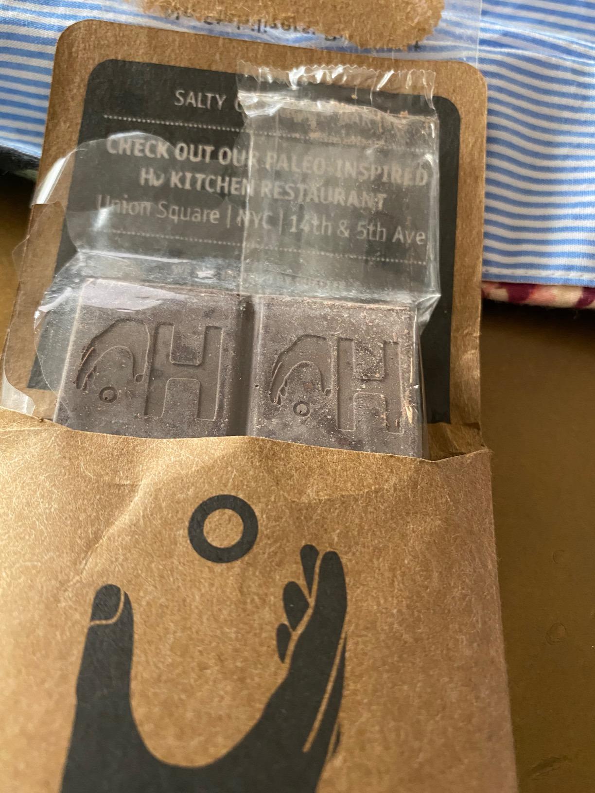 Hu Salty Dark Chocolate, Natural Organic Vegan, Gluten Free, Paleo, Non GMO, Fair Trade Dark Chocolate, 2.1oz - Customer Photo 1