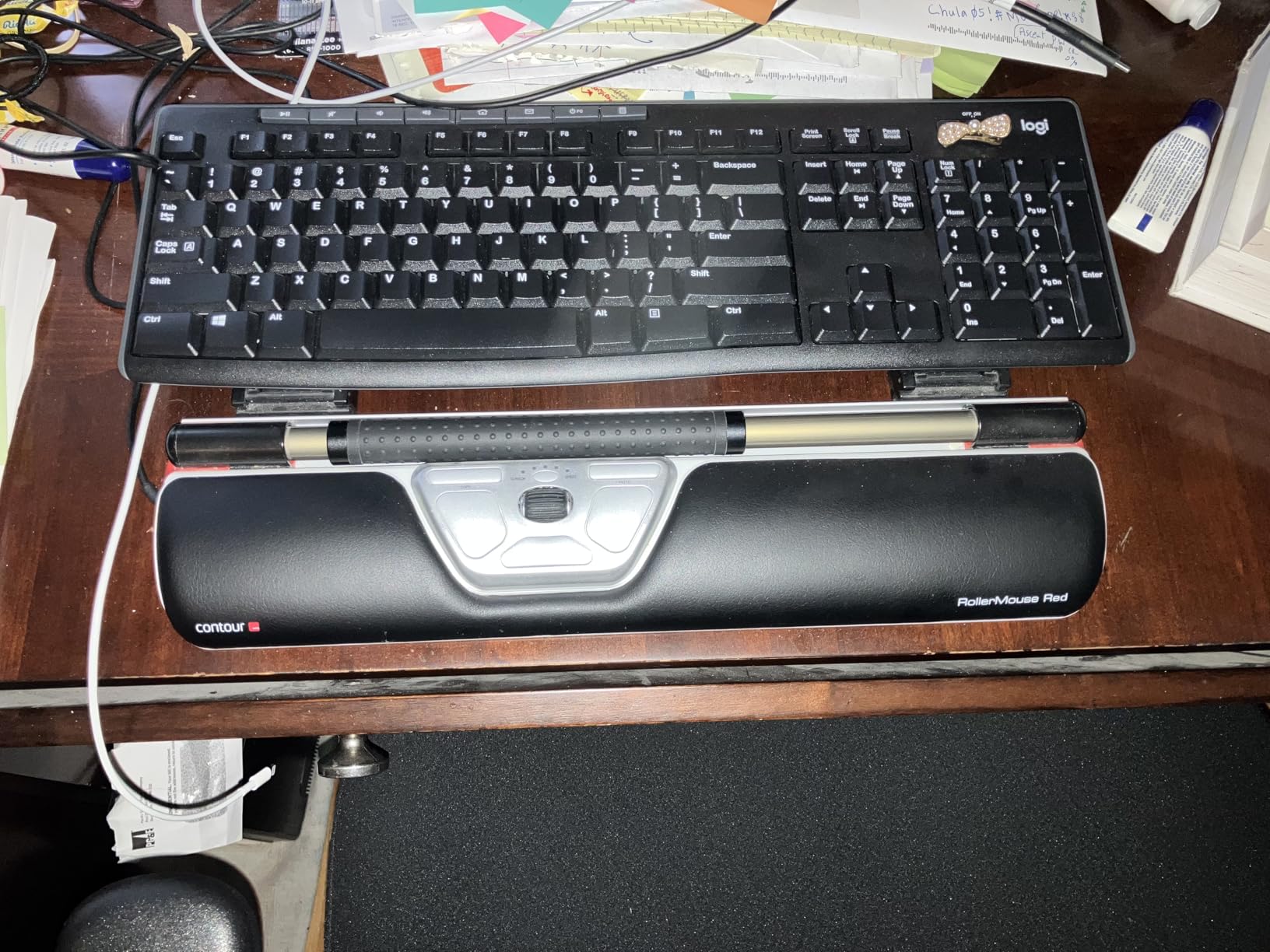 Logitech MK270 Wireless Keyboard and Mouse Combo for Windows, 2.4 GHz, 8 Multimedia Keys, PC, Laptop, Wireless Keyboard Compact Mouse Combo - Black - Customer Photo 2