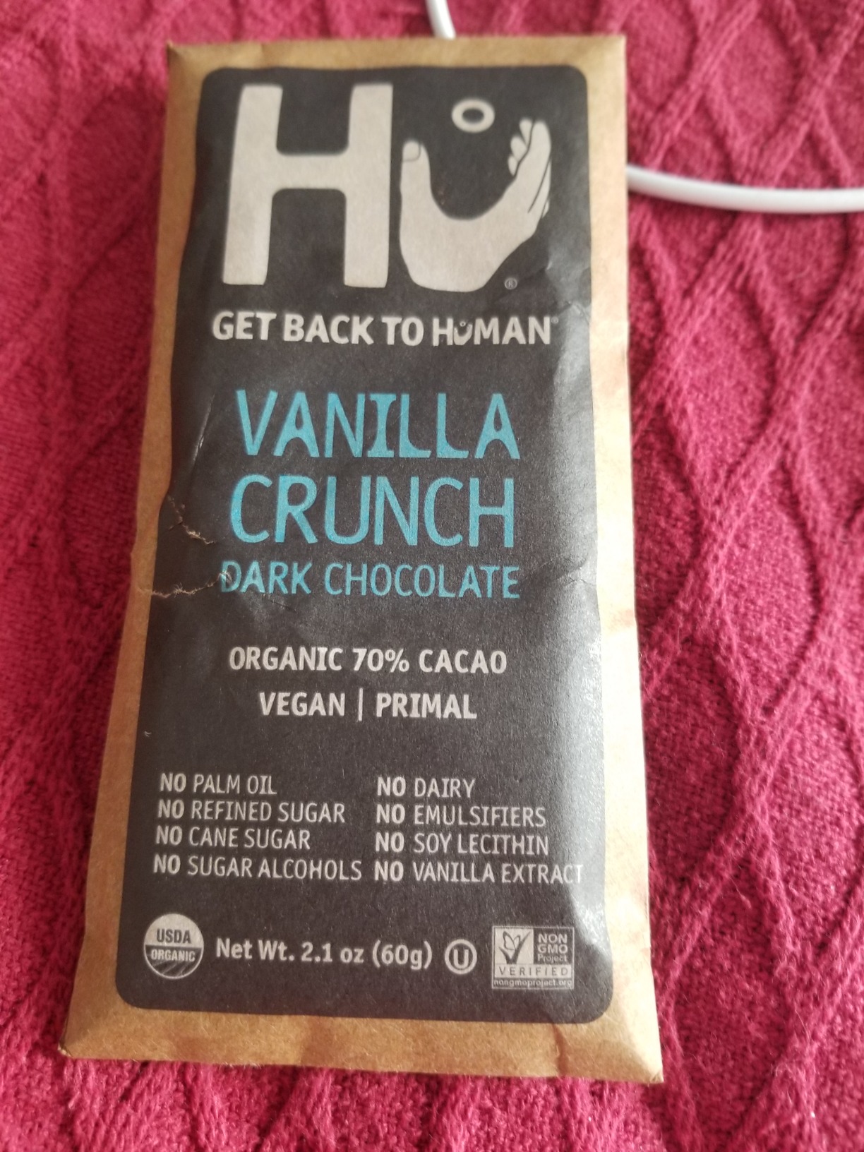 Hu Dark Chocolate Bar | Natural Organic Vegan, Gluten Free, Paleo, Non GMO, Fair Trade Dark Chocolate | 2.1oz - Customer Photo 3