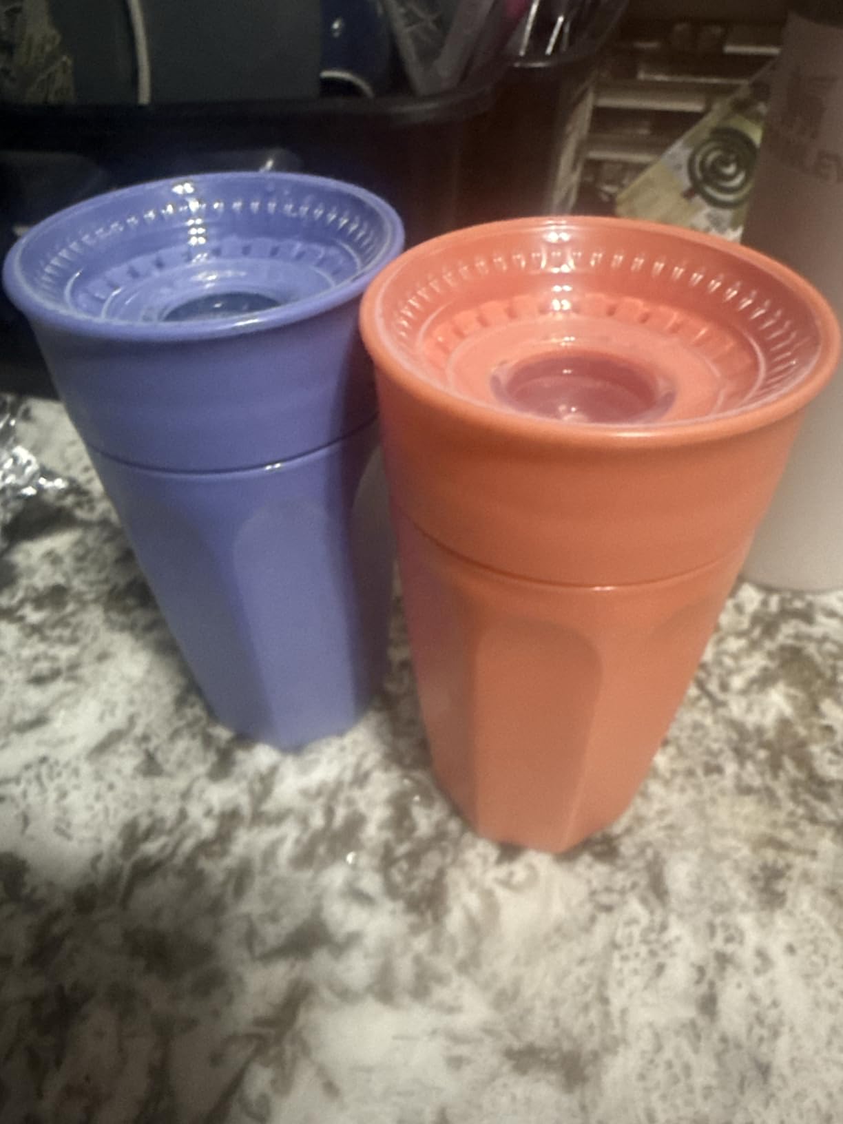 Dr. Brown's Milestones Cheers 360 Spoutless Transition Cup, Travel Friendly and Leak Free Sippy for Babies and Toddlers, Green and Pink, BPA-Free, 10 oz/300 mL, 9m+ Customer Review Dr. Brown's Milestones Cheers 360 Spoutless Transition Cup, Travel Friendly and Leak Free Sippy for Babies and Toddlers, Green and Pink, BPA-Free, 10 oz/300 mL, 9m+ - Customer Photo 2