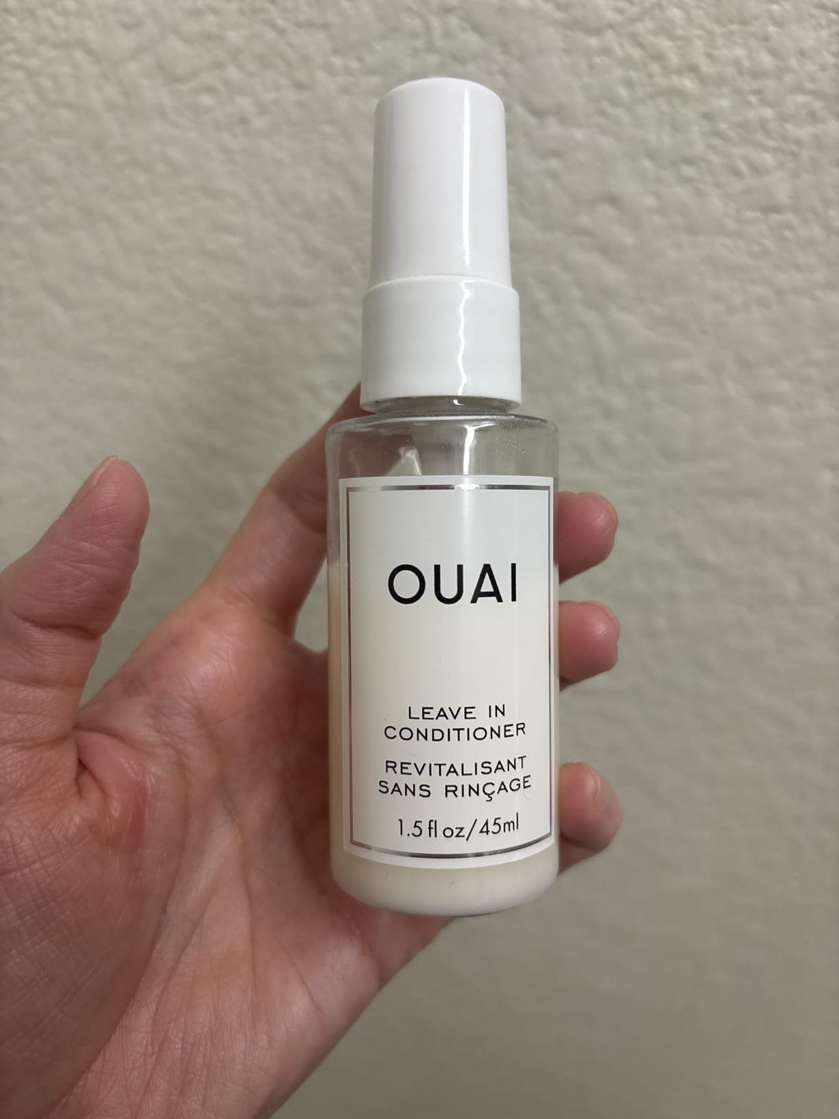 OUAI Leave In Conditioner & Heat Protectant for Hair - Prep Hair for Styling or Use as Detangling Spray to Fight Frizz & Flyaways - No Parabens, Sulfates or Phthalates (4.7 oz) Customer Review OUAI Leave In Conditioner & Heat Protectant for Hair - Prep Hair for Styling or Use as Detangling Spray to Fight Frizz & Flyaways - No Parabens, Sulfates or Phthalates (4.7 oz) - Customer Photo 2