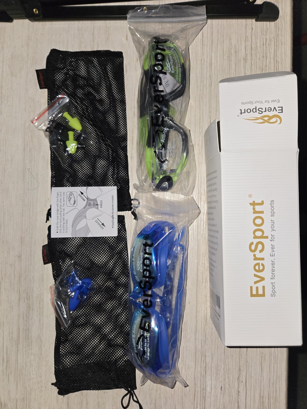 EverSport Kids Swim Goggles, Pack of 2 Swimming Goggles for Children Teens, Anti-Fog Anti-UV Youth Swim Glasses for Age4-16 Customer Review EverSport Kids Swim Goggles, Pack of 2 Swimming Goggles for Children Teens, Anti-Fog Anti-UV Youth Swim Glasses for Age4-16 - Customer Photo 2