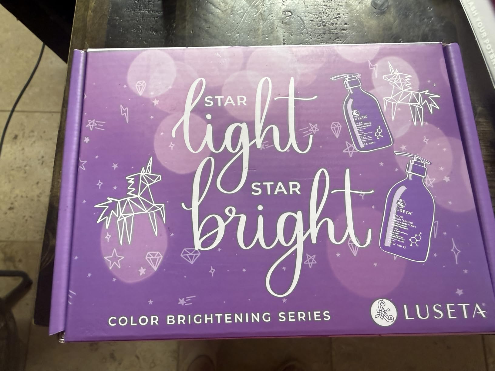 Luseta Purple Shampoo and Conditioner Set for Blonde, Gray - Color Treated Hair - Sulfate Free Paraben Free - Infused with Cocos Nucifera Oil for Curly and Damaged Hair - 2x16.9oz - Customer Photo 2