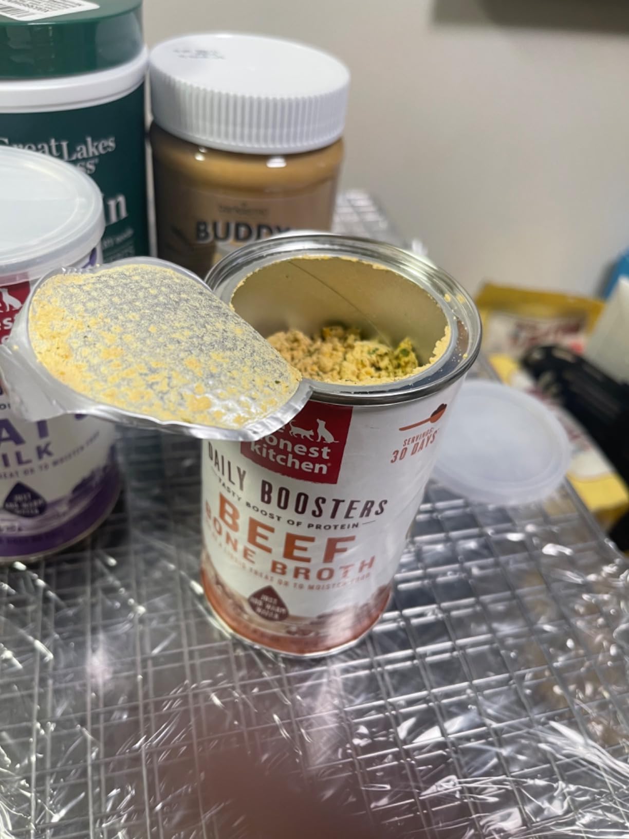 The Honest Kitchen Human Grade Daily Boosts Instant Beef Bone Broth with Turmeric for Dogs 3.6 Ounces - Customer Photo 4