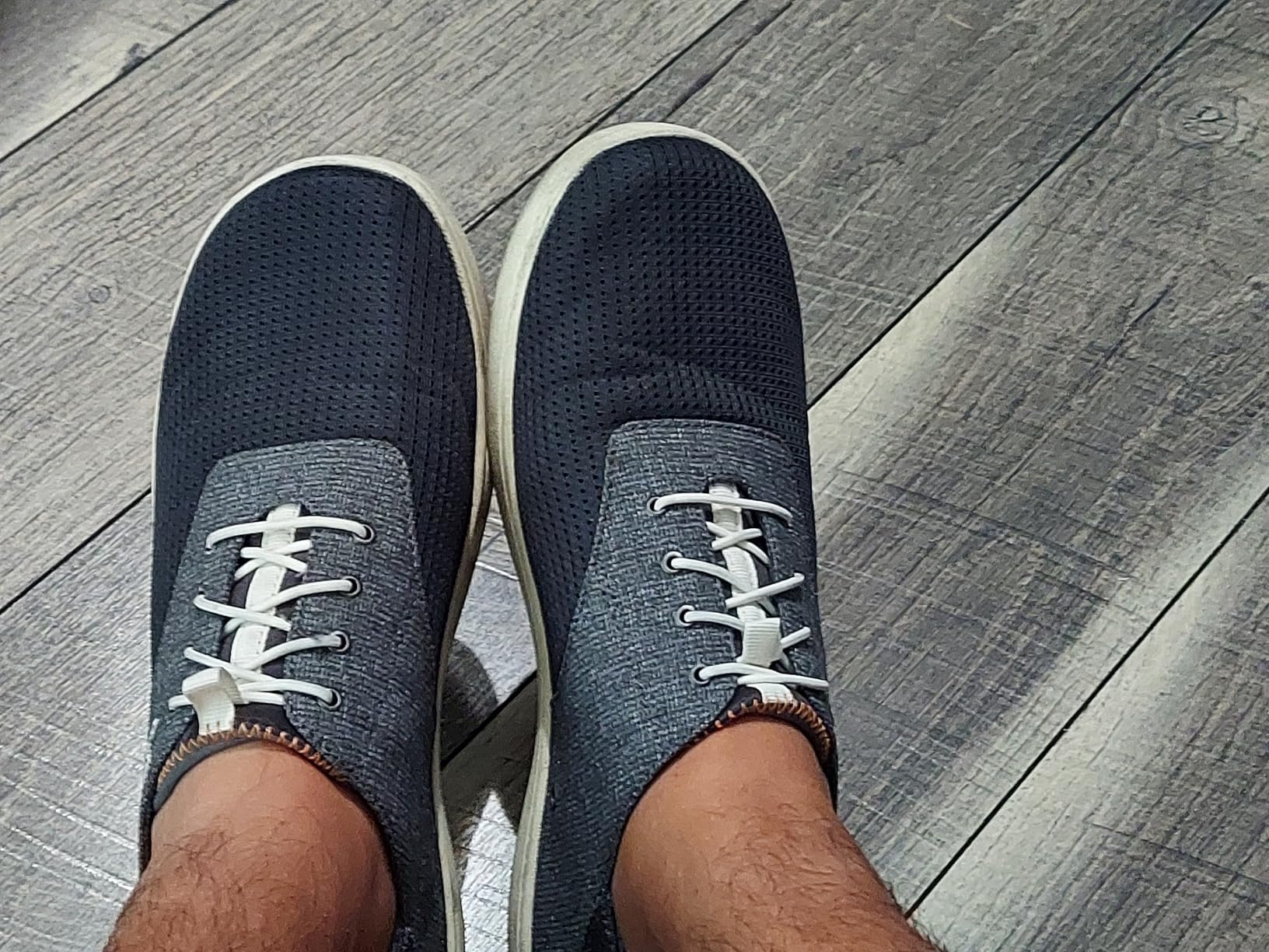 OLUKAI Nohea Moku Men's No Tie Boat Shoes, Breathable & Quick Dry Mesh, Effortless Design & Barefoot Wearability, All-Day Comfort & Support - Customer Photo 2