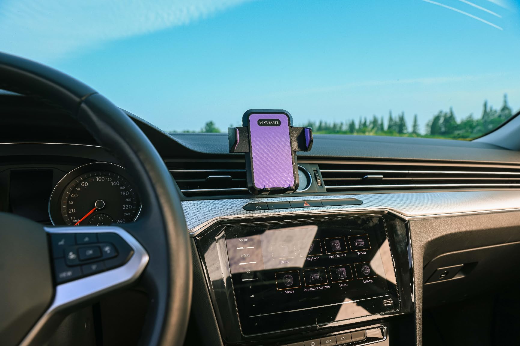 VANMASS 【85+LBS Strongest Suction & Military-Grade 2025 Ultimate Car Phone Mount【Patent & Safety Certs】 Cell Phone Holder Truck Stand for Dashboard Windshield Vent for iPhone 17 Pro Max 16 15 Samsung - Customer Photo 2