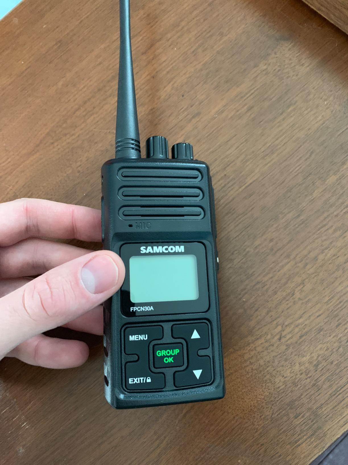 SAMCOM 2 Way Radios FPCN30A Two Way Radios Long Range Rechargeable 5 Watts UHF Programmable Professional Handheld Radios Walkie Talkies with Group Call,1500mAh Battery and Earpieces,3 Packs - Customer Photo 1