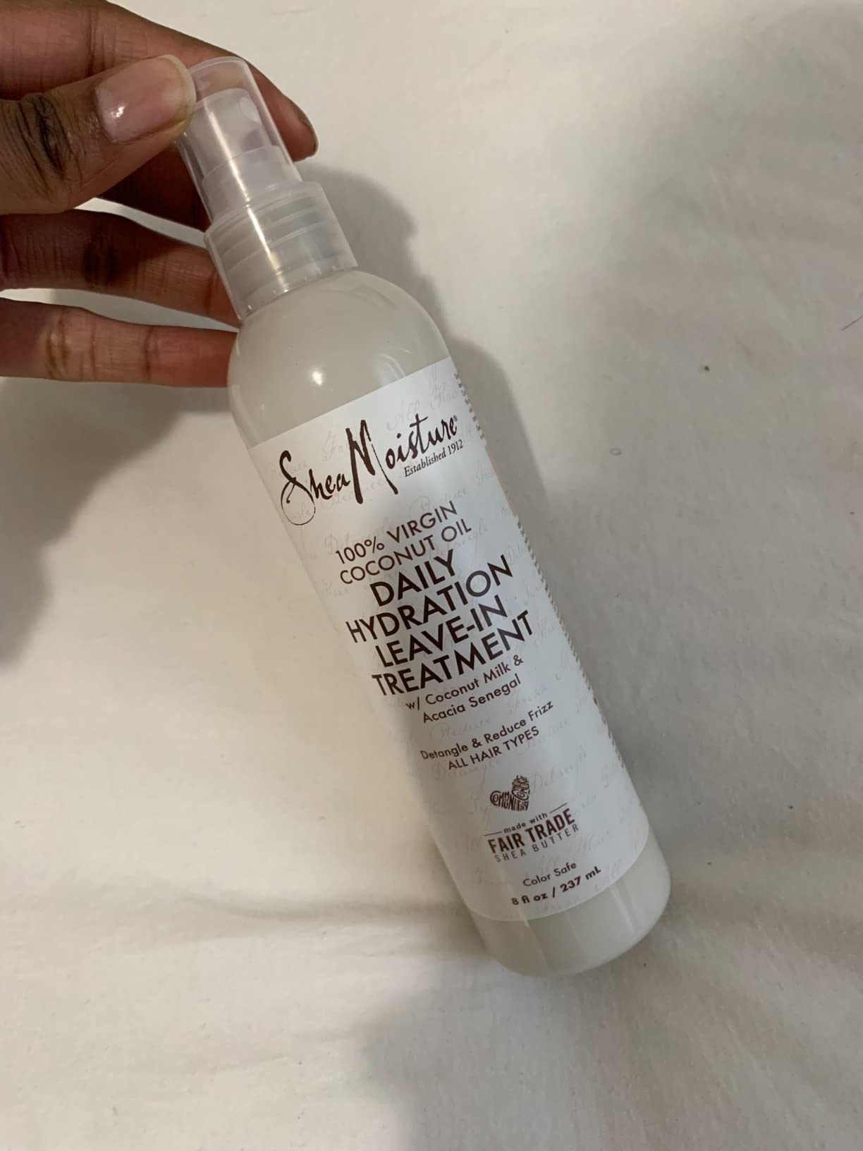 Shea Moisture 100 Percent Virgin Coconut Oil Leave-In Treatment, 8 Ounce Customer Review Shea Moisture 100 Percent Virgin Coconut Oil Leave-In Treatment, 8 Ounce - Customer Photo 1