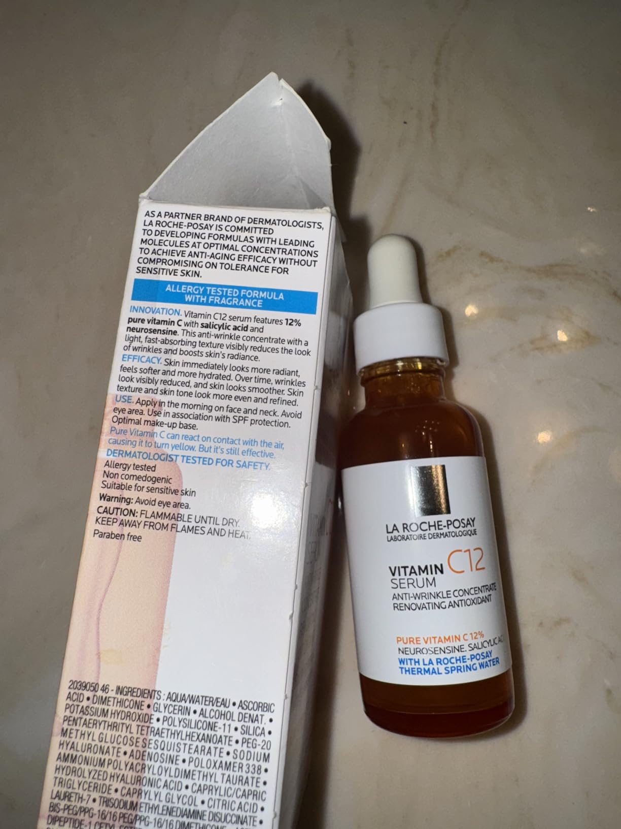 La Roche-Posay Pure 12% Vitamin C Serum For Face With Hyaluronic Acid & Salicylic Acid, Hydrating Face Serum, Boost Radiance & Reduce Wrinkles, 2 Formulas for Normal or Oily Skin Control - Customer Photo 1