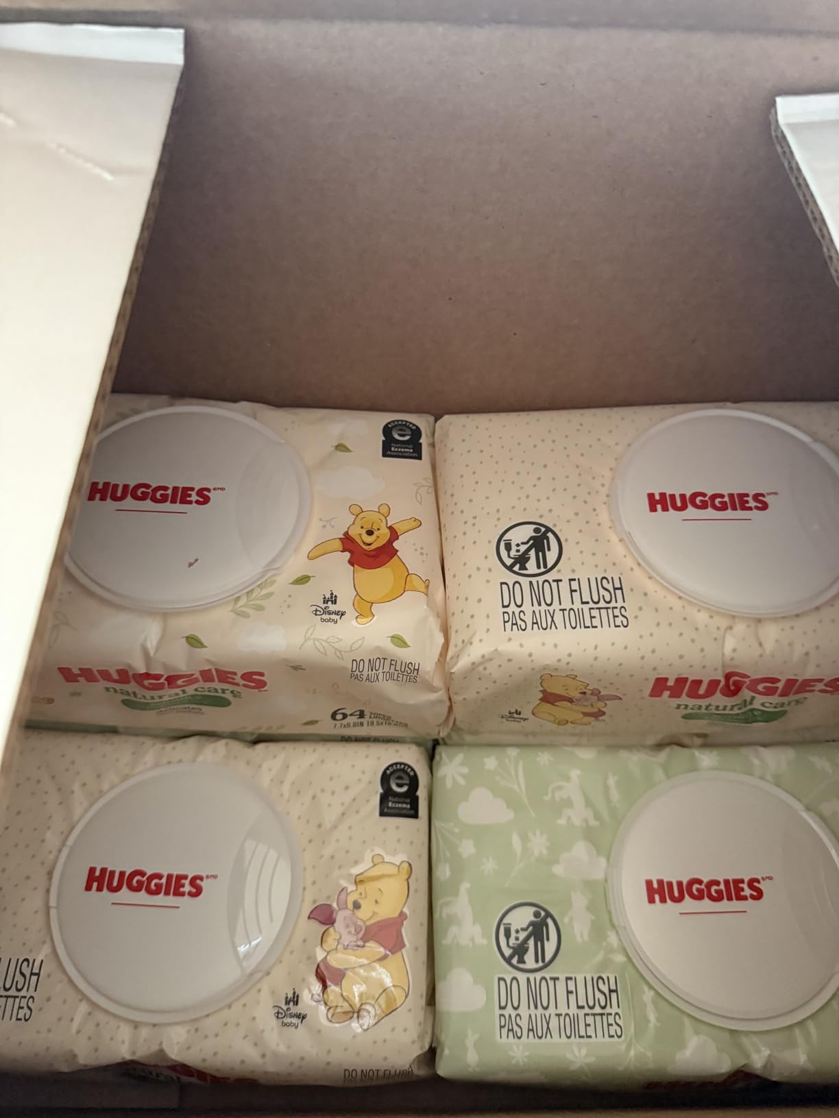 Huggies Natural Care Sensitive Baby Wipes, Unscented, Hypoallergenic, 99% Purified Water, 12 Flip-Top Packs (768 Wipes Total), Packaging May Vary Customer Review Huggies Natural Care Sensitive Baby Wipes, Unscented, Hypoallergenic, 99% Purified Water, 12 Flip-Top Packs (768 Wipes Total), Packaging May Vary - Customer Photo 1