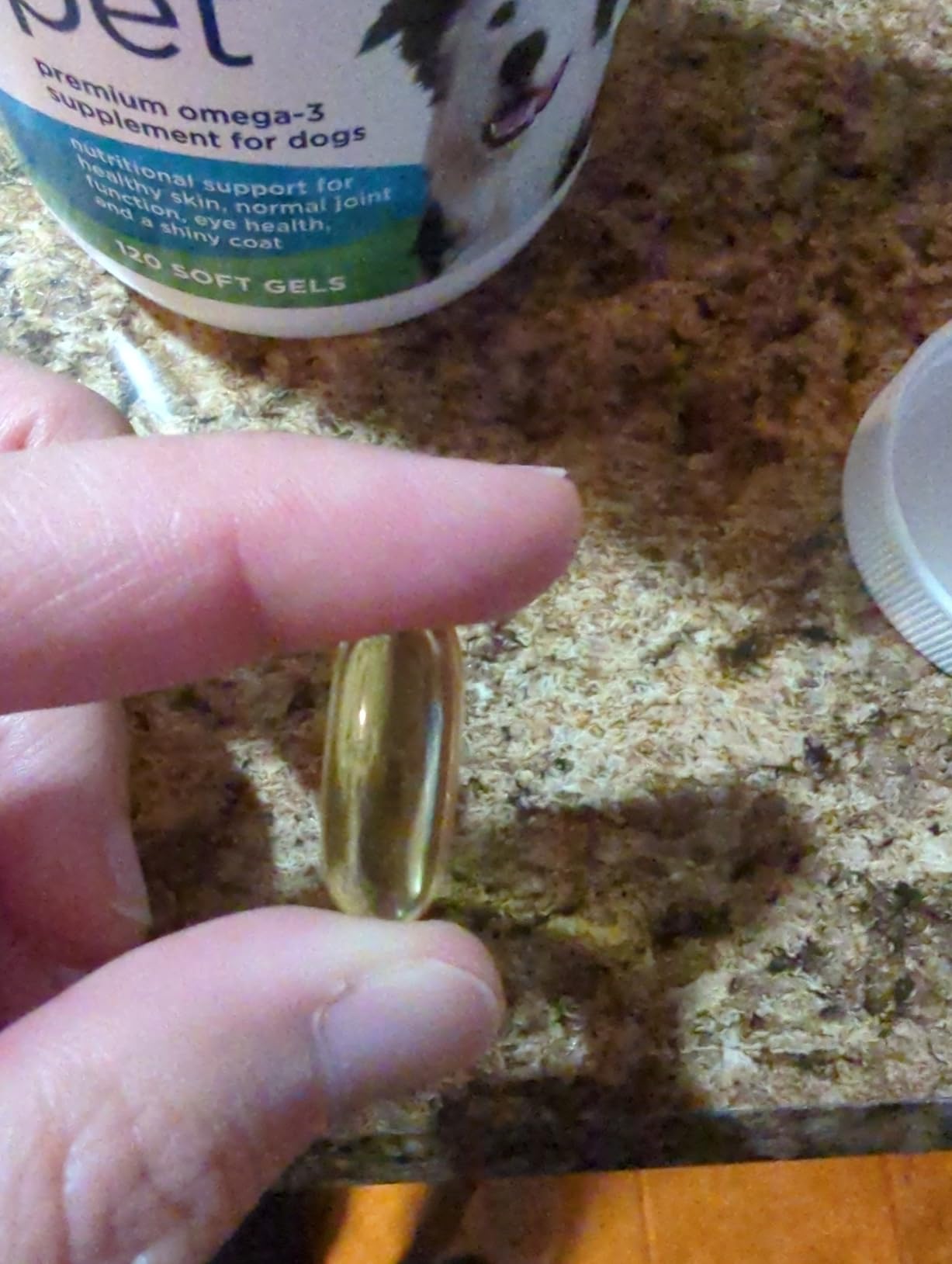 Nordic Naturals Omega-3 Pet, Unflavored - 120 Soft Gels - 330 mg Omega-3 Per Soft Gel - Fish Oil for Dogs with EPA & DHA - Promotes Heart, Skin, Coat, & Immune Health Customer Review Nordic Naturals Omega-3 Pet, Unflavored - 120 Soft Gels - 330 mg Omega-3 Per Soft Gel - Fish Oil for Dogs with EPA & DHA - Promotes Heart, Skin, Coat, & Immune Health - Customer Photo 1
