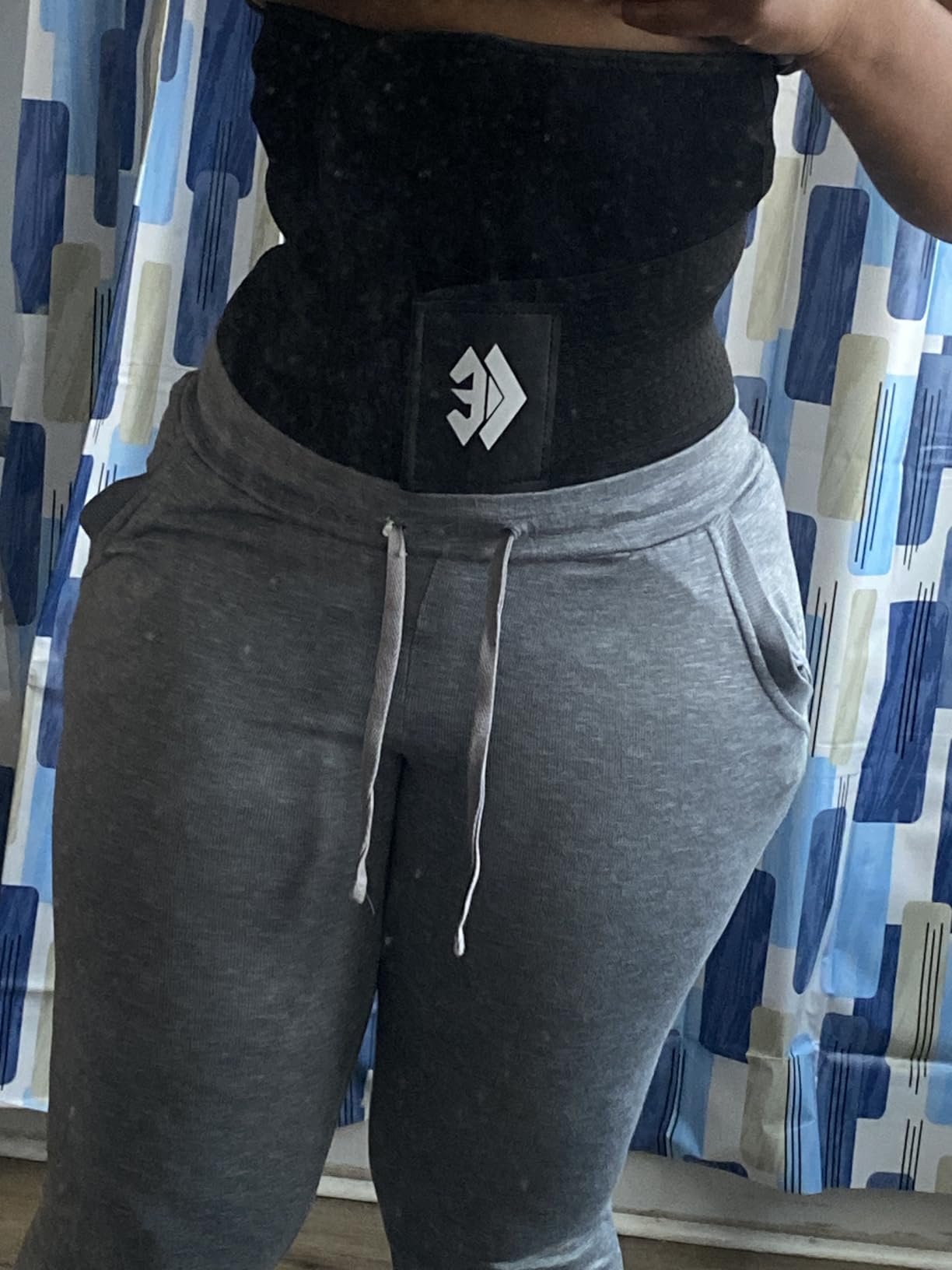 Waist Trainer Belt for Women Man - Waist Trimmer Ab Belt - Tummy Control Body Shaper Customer Review Waist Trainer Belt for Women Man - Waist Trimmer Ab Belt - Tummy Control Body Shaper - Customer Photo 1