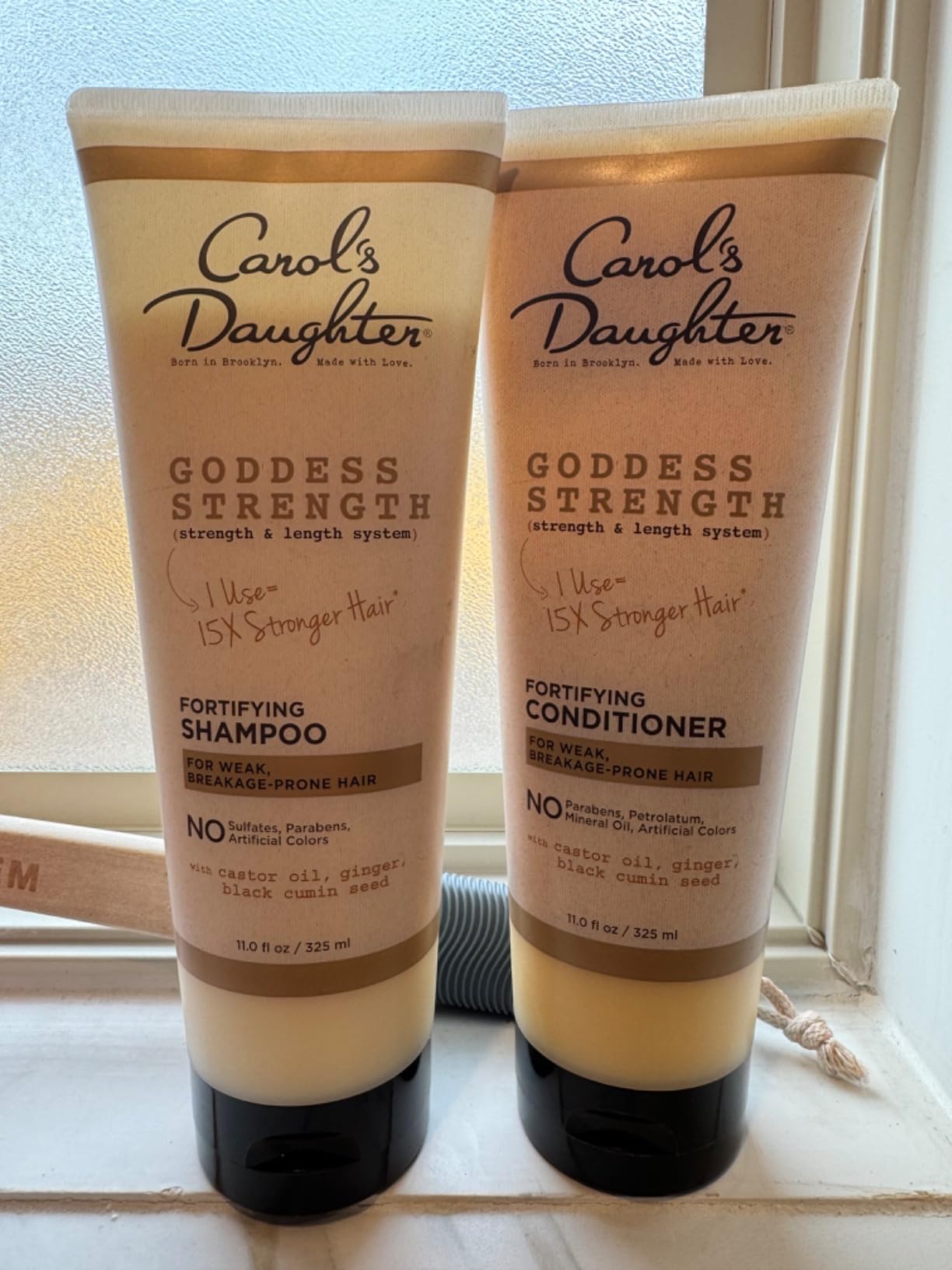 Carol's Daughter Goddess Strength Fortifying Conditioner For Wavy, Coily and Curly Hair, Sulfate Free Conditioner with Castor Oil for Weak Hair, 11 Fl Oz - Customer Photo 2