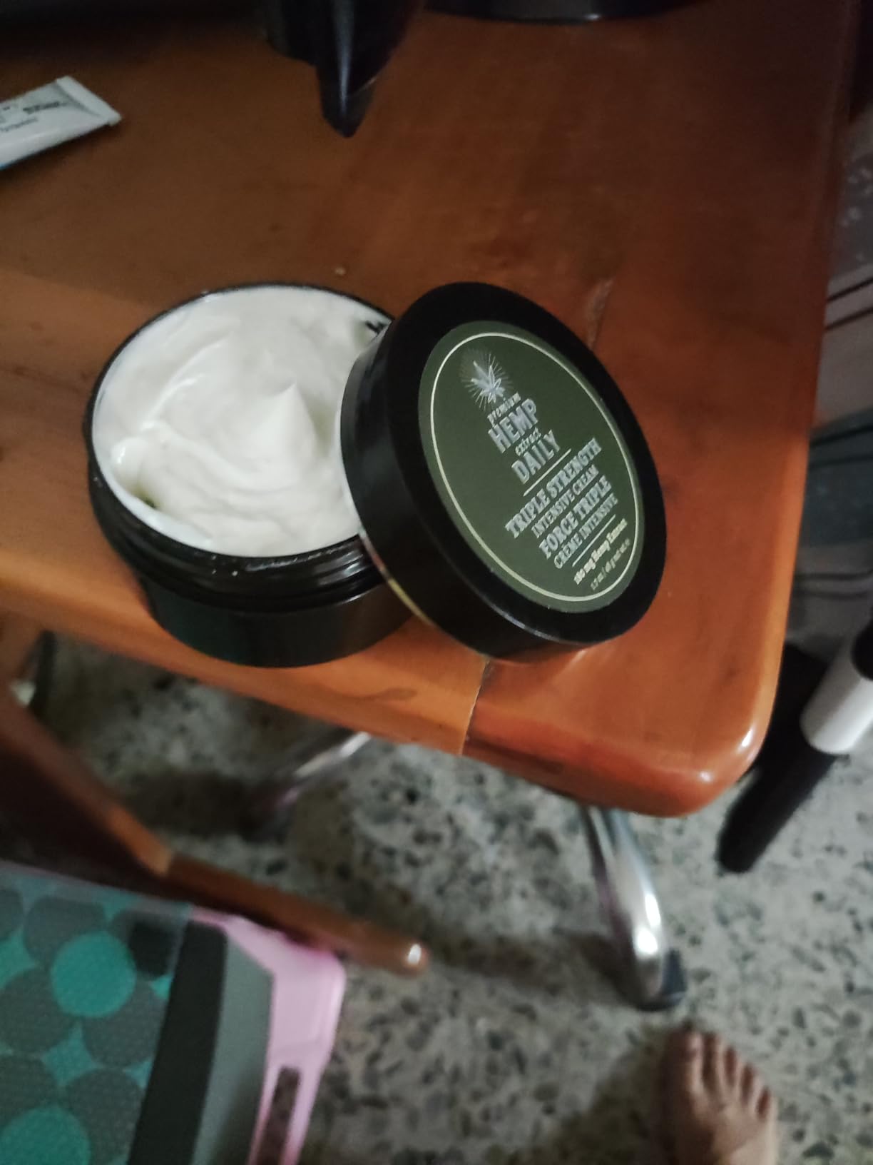 Premium Hemp Extract Daily Triple Strength Intensive Cream - Topical Rub with Essential Oils and Moisturizer - Vegan, Organic Ingredients - Classic Mint, 1.70 oz - Single - Customer Photo 3