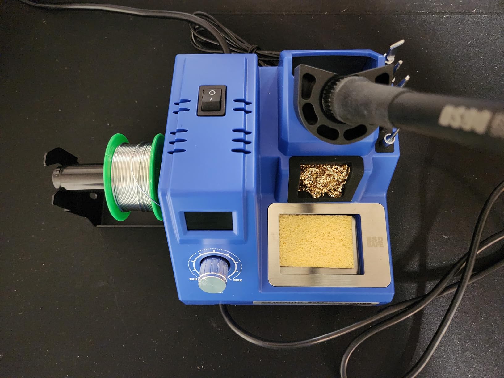 TOAUTO DS90 Soldering Station-°F & °C Dual Digital Display Soldering Iron Station Kit,90W Soldering Iron,302℉- 842℉ Temperature, Anti-Static & Grounding Wire, Auto Standby & Sleep,5 Solder Tips, Blue - Customer Photo 2