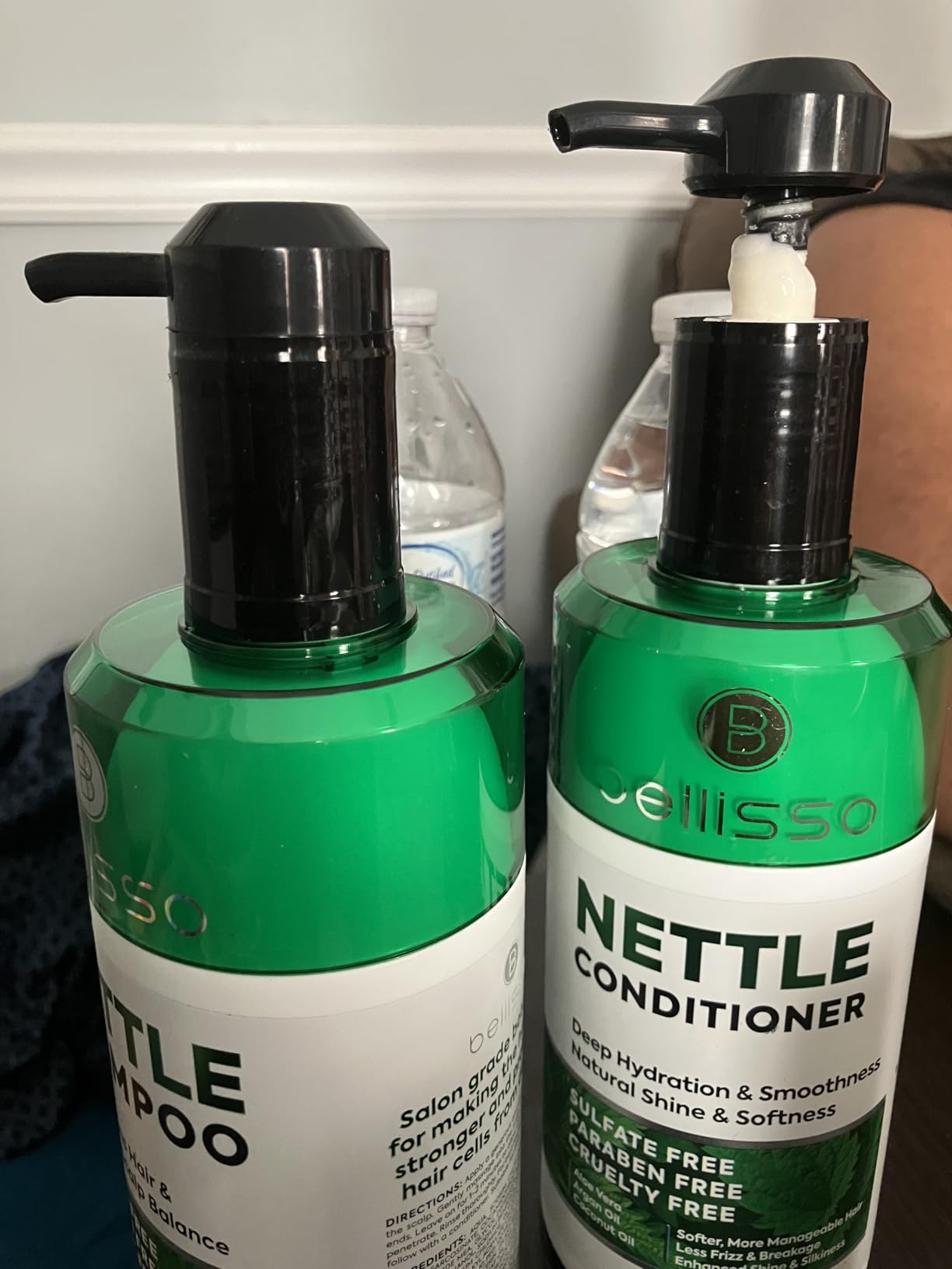 Keratin Shampoo and Conditioner Set - Sulfate Free and Paraben Free - Salon Thickening Treatment for Dry, Damaged, Curly, Frizzy, Straight or Color Treated Hair - Anti Frizz Formula for Women and Men Customer Review Keratin Shampoo and Conditioner Set - Sulfate Free and Paraben Free - Salon Thickening Treatment for Dry, Damaged, Curly, Frizzy, Straight or Color Treated Hair - Anti Frizz Formula for Women and Men - Customer Photo 3