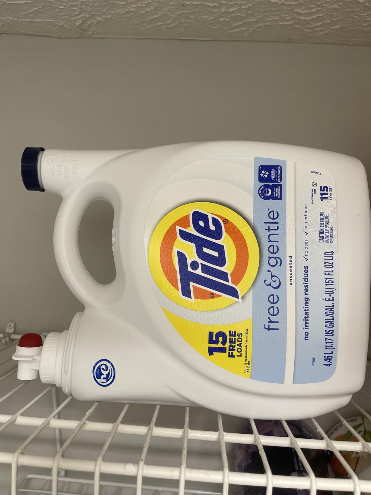 Tide Free & Gentle Liquid Laundry Detergent, 64 Loads, 84 fl oz, Tide Laundry Detergent, Clean Laundry Detergent - Customer Photo 2