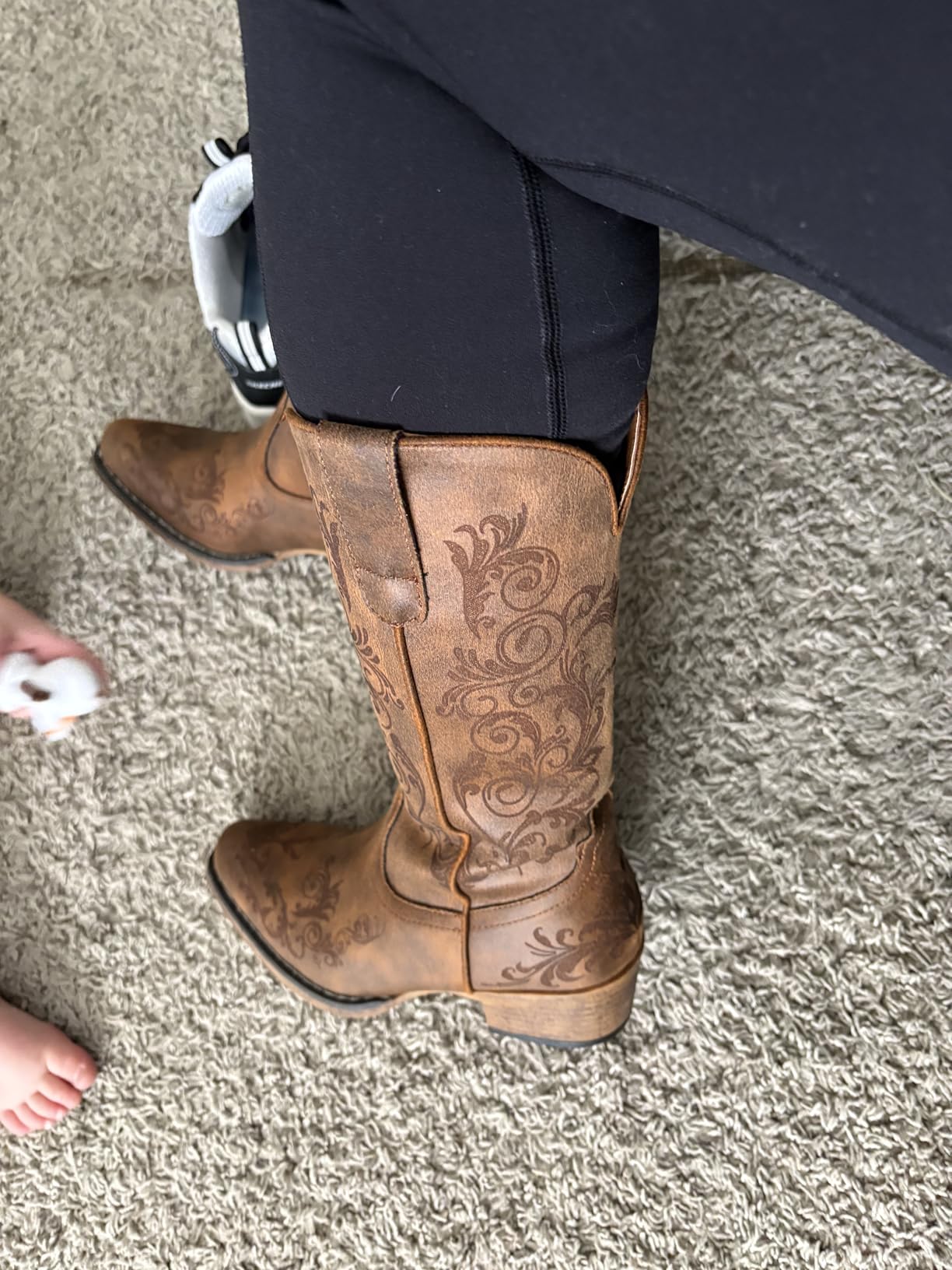 ROPER Womens Riley Embroidered Snip Toe Casual Boots - Customer Photo 2