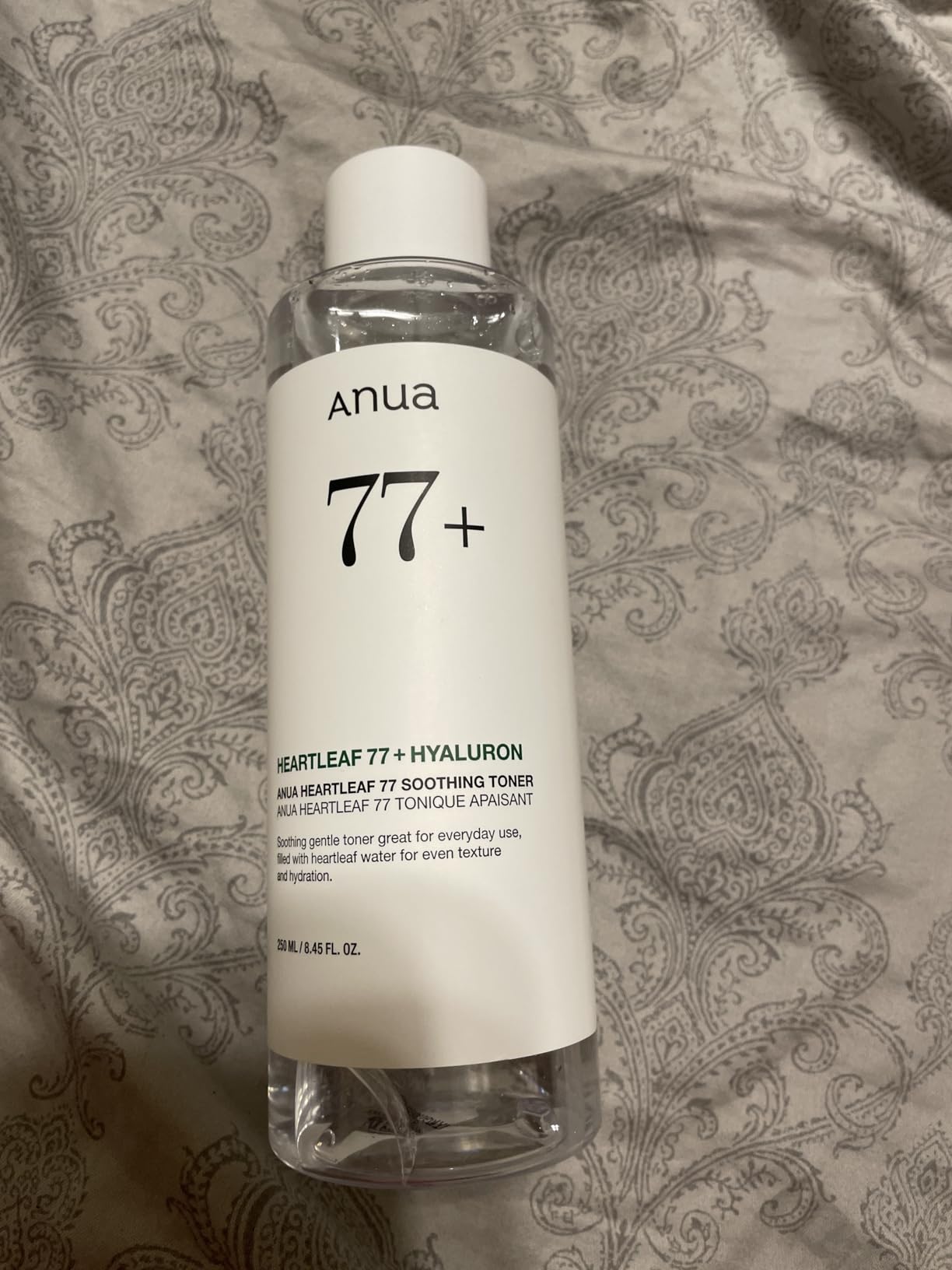 Anua Heartleaf 77 Soothing Toner I pH 5.5 Trouble Care, Calming Skin, Refreshing, Hydrating, Purifying, Cruelty Free, Vegan,(250ml / 8.45 fl.oz.) - Customer Photo 2