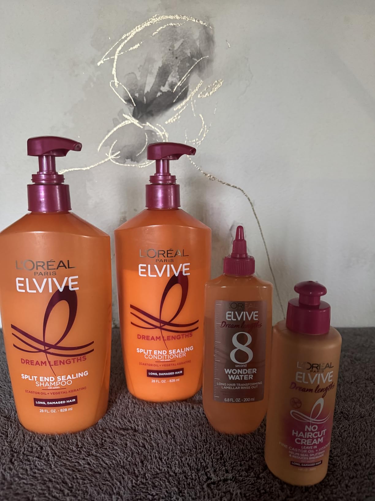 L'Oreal Paris Elvive Dream Lengths Shampoo and Conditioner Kit, Paraben Free customer photo 1