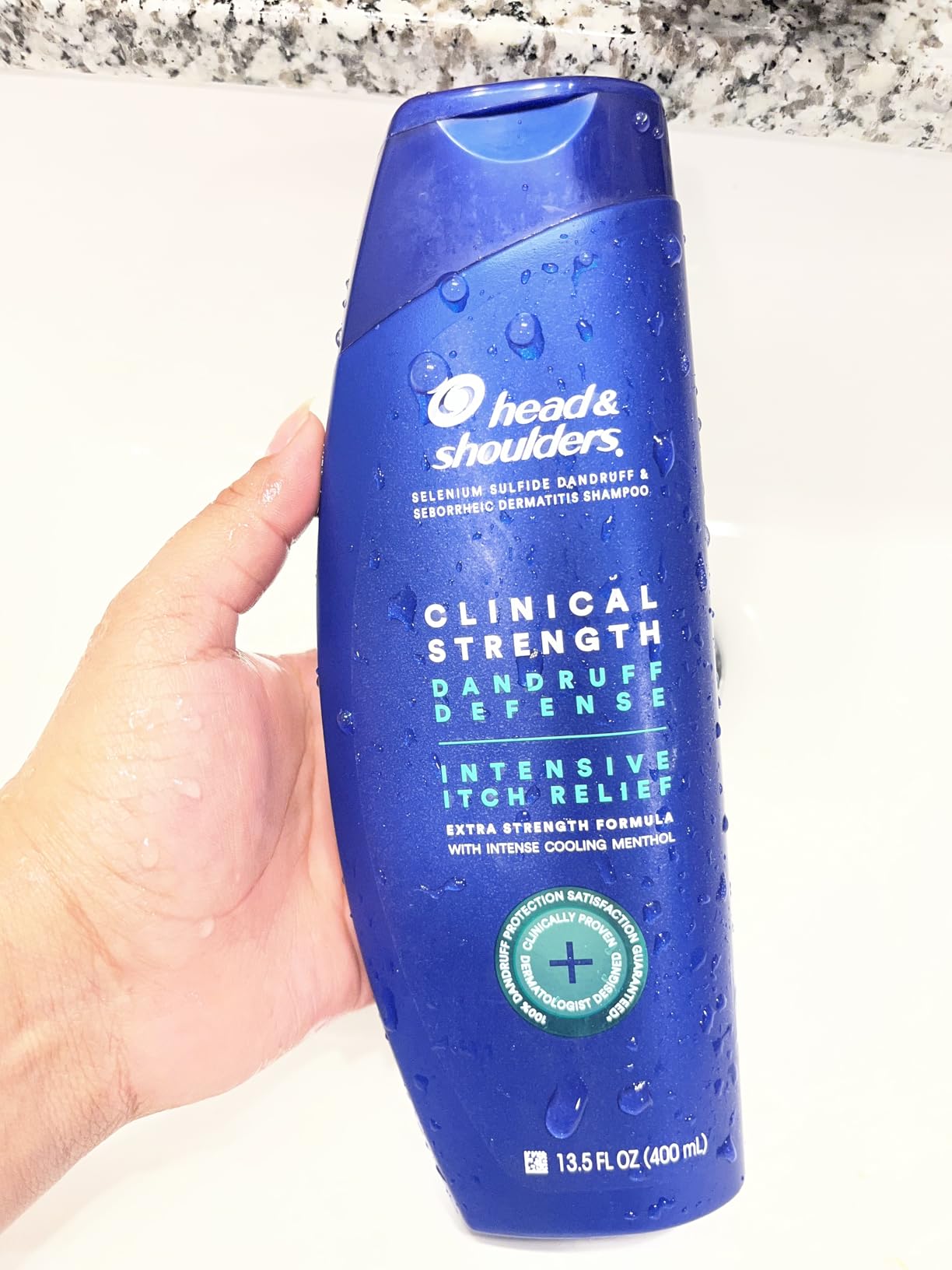 Head & Shoulders Clinical Dandruff Shampoo Twin Pack, Prescription Strength, Oil & Flake Control, Seborrheic Dermatitis Relief, Citrus, 13.5 Fl Oz Each (Set of 2) - Customer Photo 1