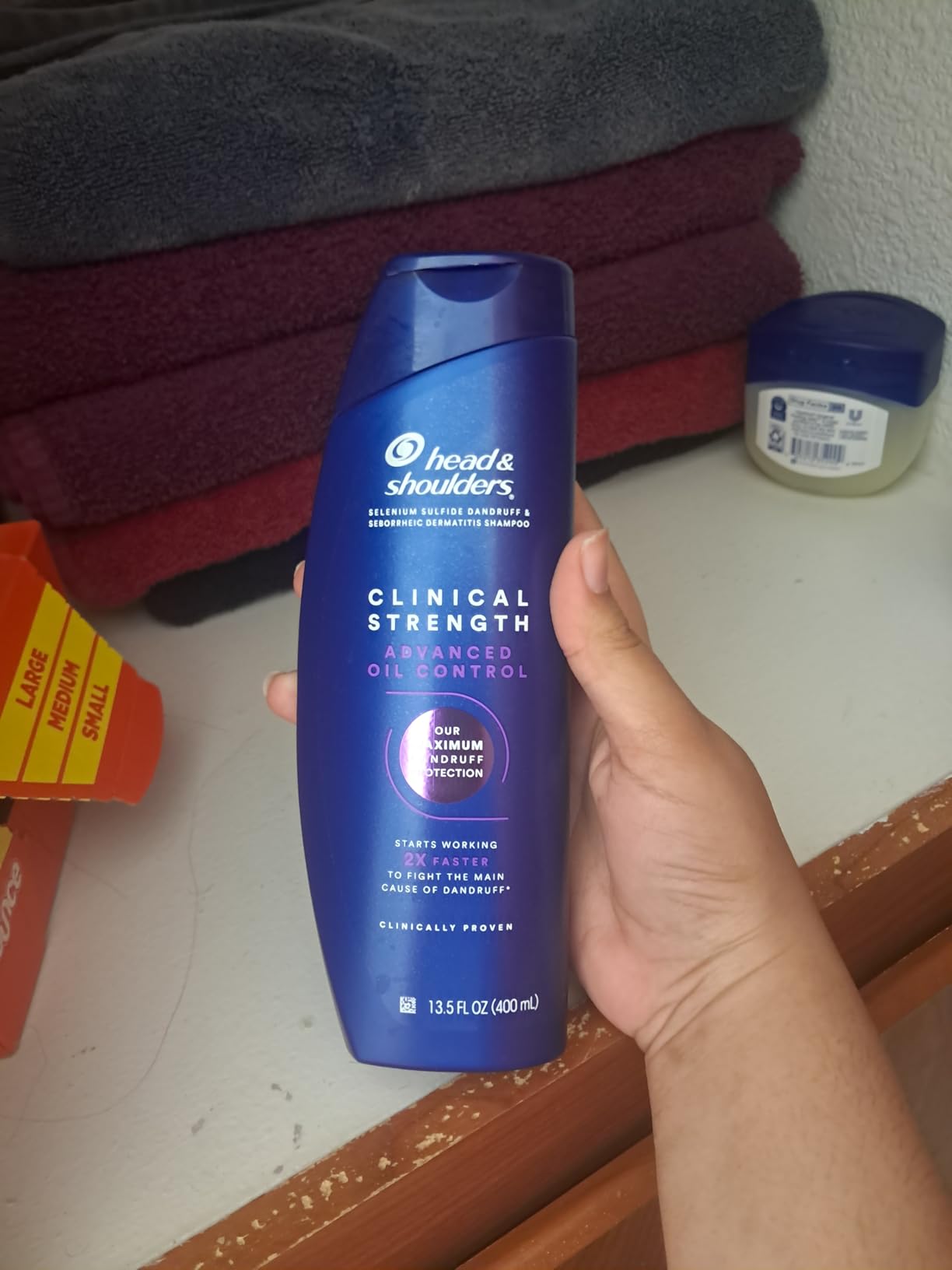 Head & Shoulders Clinical Dandruff Shampoo Twin Pack, Prescription Strength, Oil & Flake Control, Seborrheic Dermatitis Relief, Citrus, 13.5 Fl Oz Each (Set of 2) - Customer Photo 2
