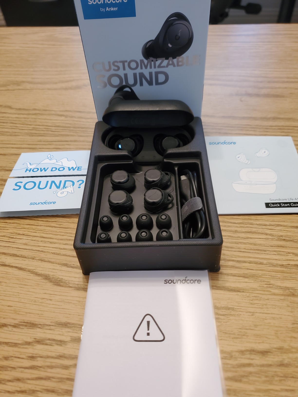Soundcore by Anker Life A1 True Wireless Earbuds, Powerful Customized Sound, 40H Playtime, Wireless Charging, USB-C Fast Charge, IPX7 Waterproof, Button Control, Bluetooth Earbuds, Commute, Sports - Customer Photo 2