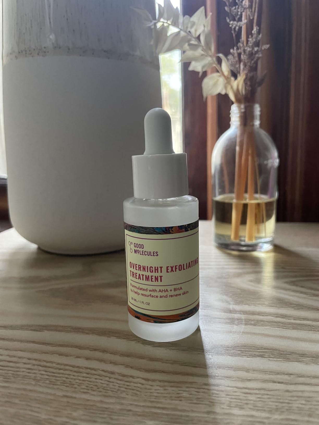 Good Molecules Overnight Exfoliating Treatment - Face Exfoliator with AHA & BHA Lightweight Formula - Pore Minimizer, Facial Skin Care with Glycolic & Salicylic Acid - Customer Photo 4