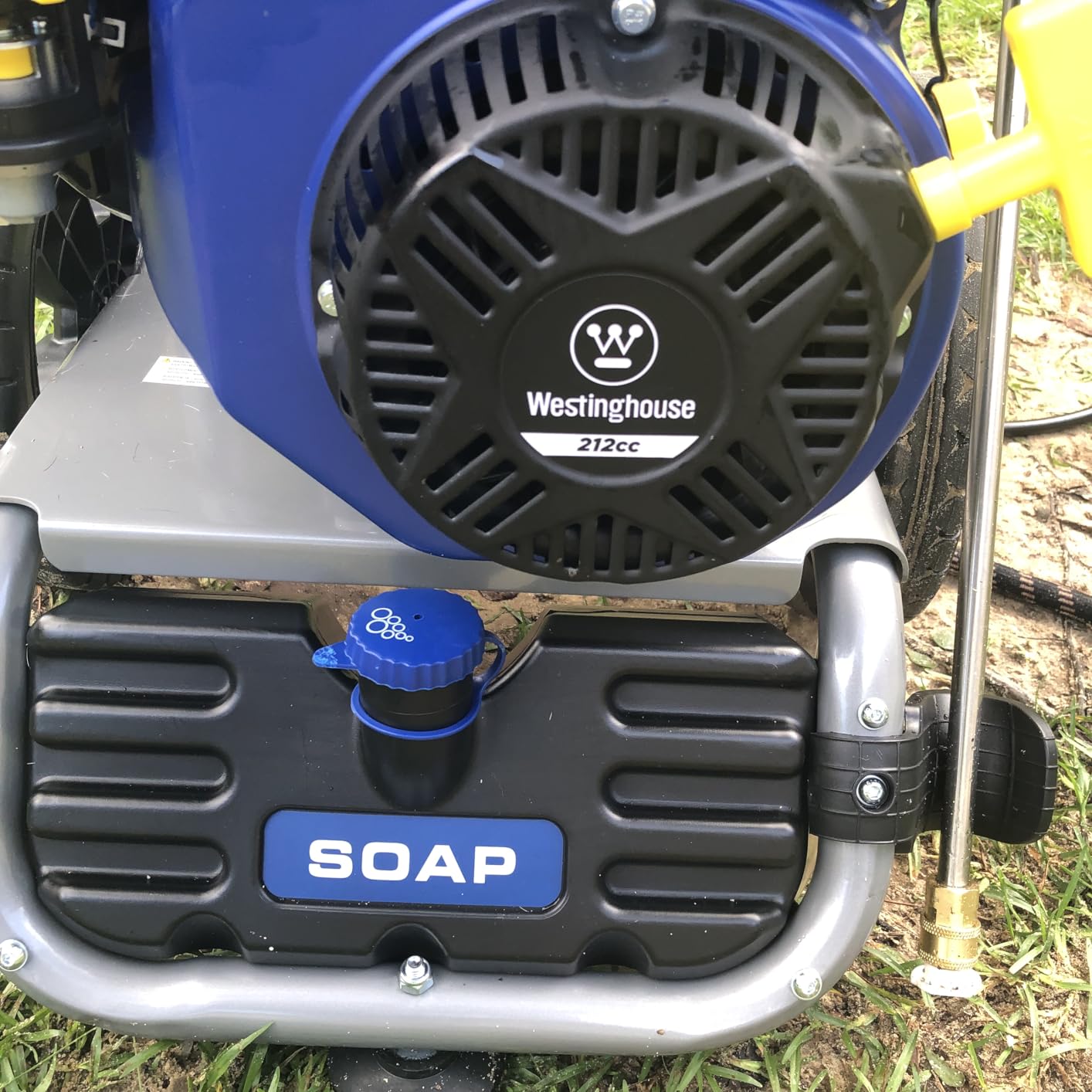 Westinghouse WPX3400 Gas Pressure Washer, 3400 PSI and 2.6 Max GPM, Onboard Soap Tank, Spray Gun and Wand, 5 Nozzle Set, for Cars/Fences/Driveways/Homes/Patios/Furniture - Customer Photo 2
