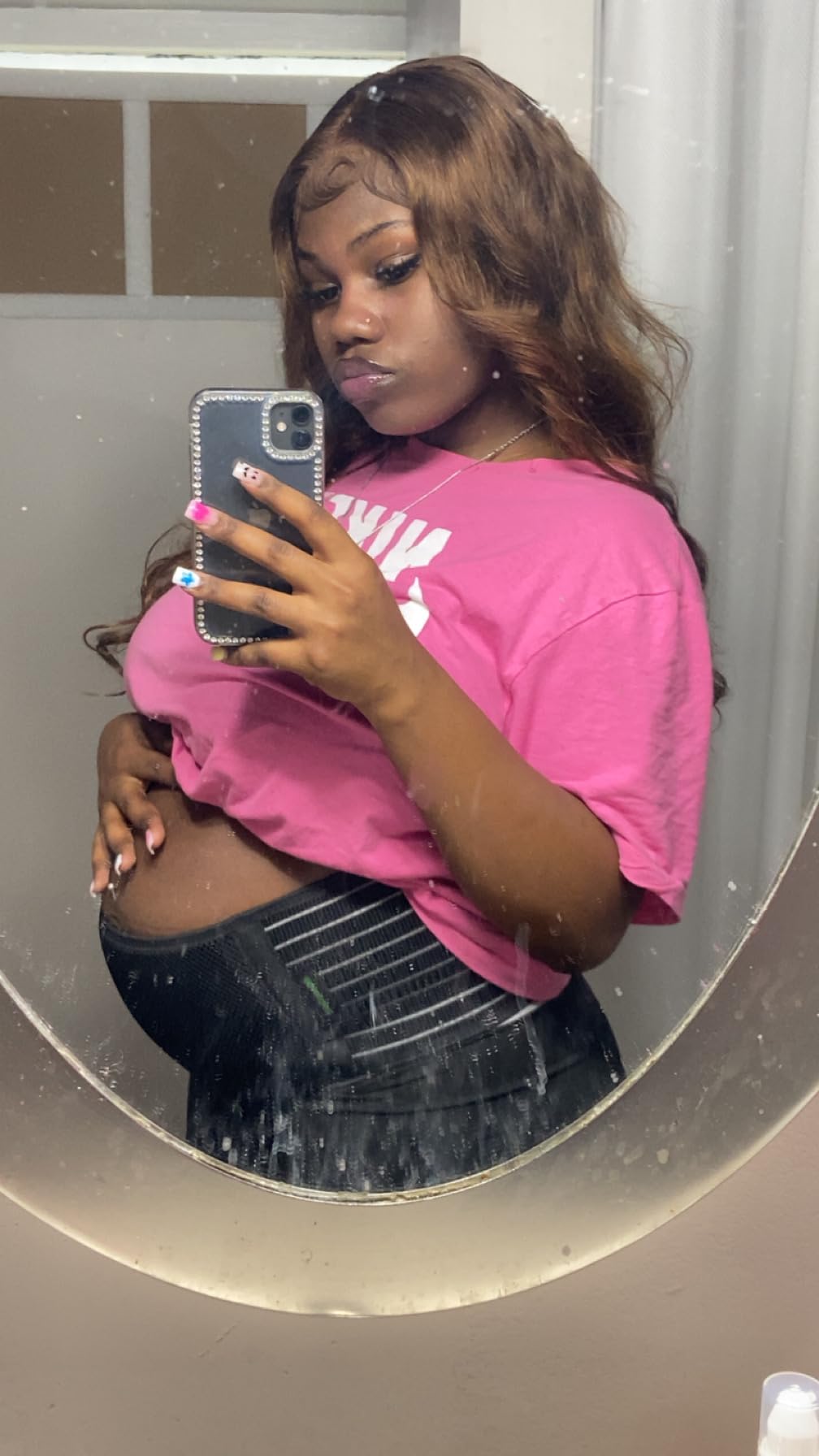 ChongErfei Pregnancy Belly Band Maternity Belt Back Support Abdominal Binder Back Brace - Relieve Back, Pelvic, Hip Pain for Pregnancy Recovery(Black,One Size) Customer Review ChongErfei Pregnancy Belly Band Maternity Belt Back Support Abdominal Binder Back Brace - Relieve Back, Pelvic, Hip Pain for Pregnancy Recovery(Black,One Size) - Customer Photo 2