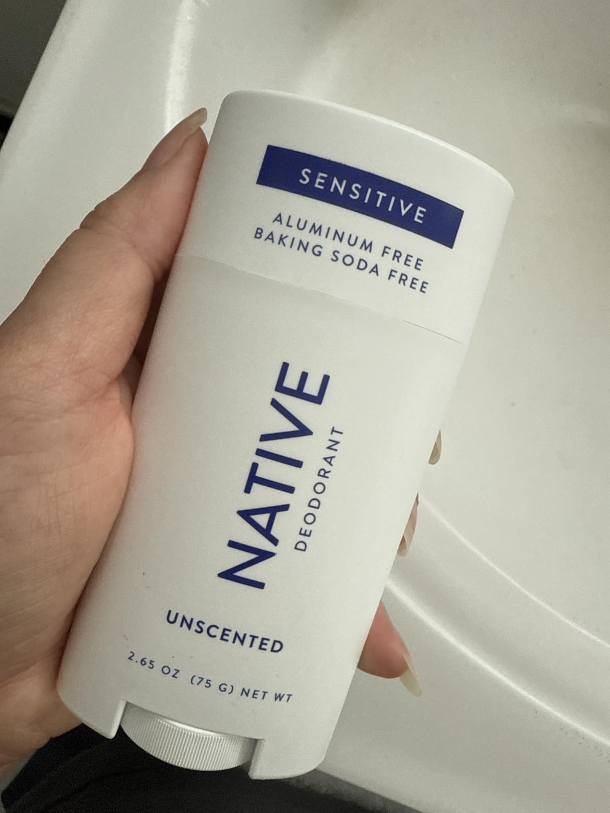 Native Sensitive Deodorant Contains Naturally Derived Ingredients, 72 Hour Odor Control | Deodorant for Women & Men, Aluminum Free with Baking Soda, Coconut Oil and Shea Butter, Cotton & Lily Customer Review Native Sensitive Deodorant Contains Naturally Derived Ingredients, 72 Hour Odor Control | Deodorant for Women & Men, Aluminum Free with Baking Soda, Coconut Oil and Shea Butter, Cotton & Lily - Customer Photo 2