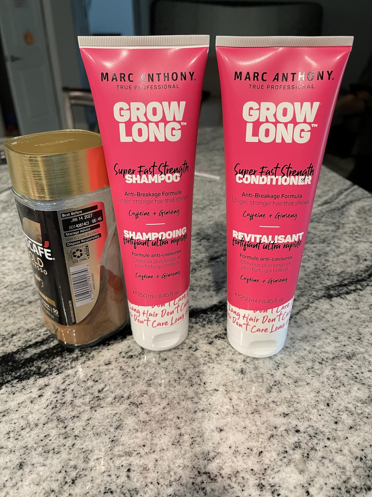 Marc Anthony Shampoo and Conditioner Set, Grow Long Biotin - Anti-Frizz Deep Conditioner For Split Ends & Breakage - Vitamin E, Caffeine & Ginseng for Curly, Dry & Damaged Hair - Customer Photo 1