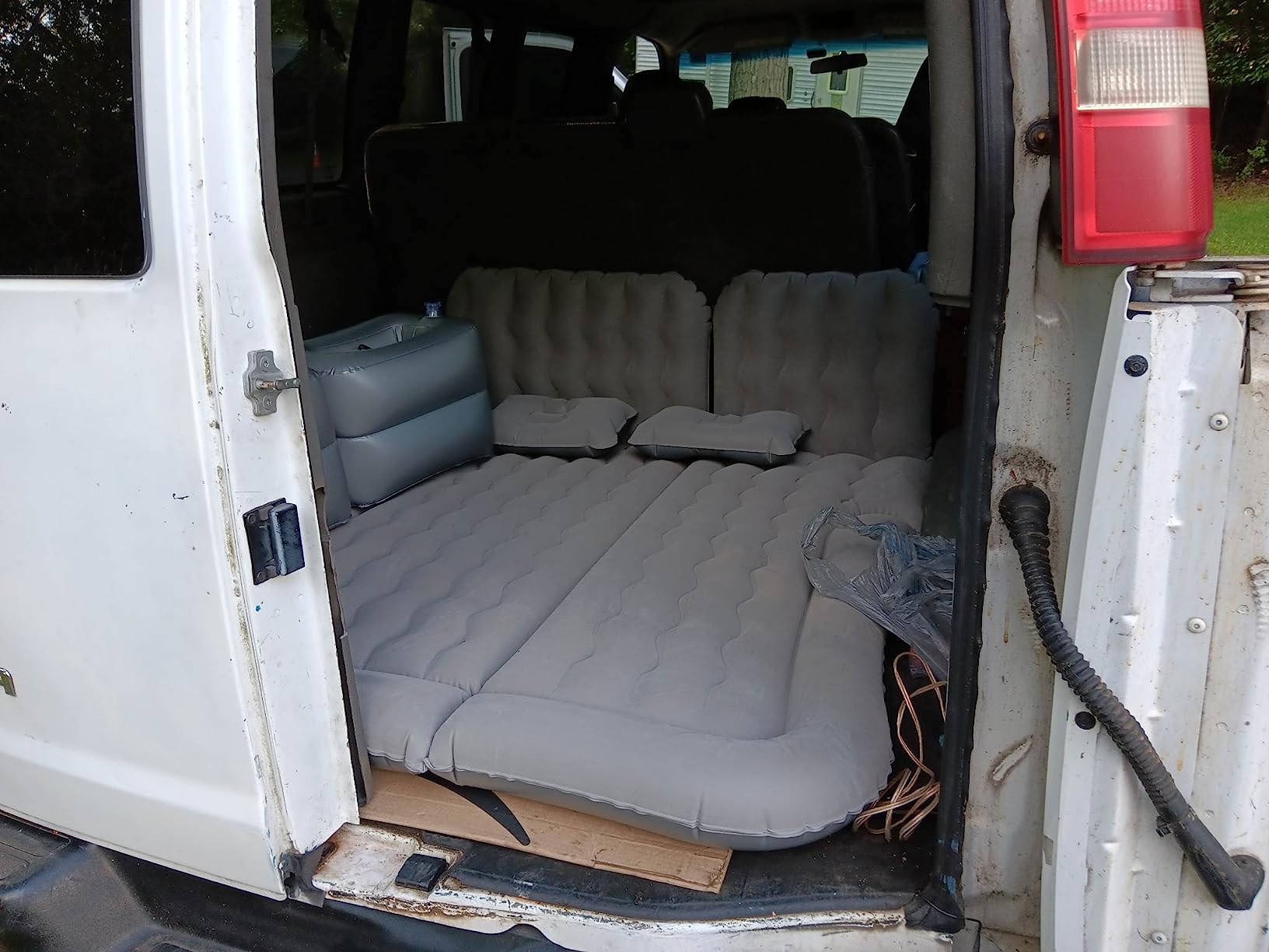 3 in 1 SUV Air Matterss | Car Mattress with Electric Air Pump-2 Support Fillers & 2 Pillows Fits SUV|MPV|Minivan for Road Trip Camping Black - Customer Photo 2