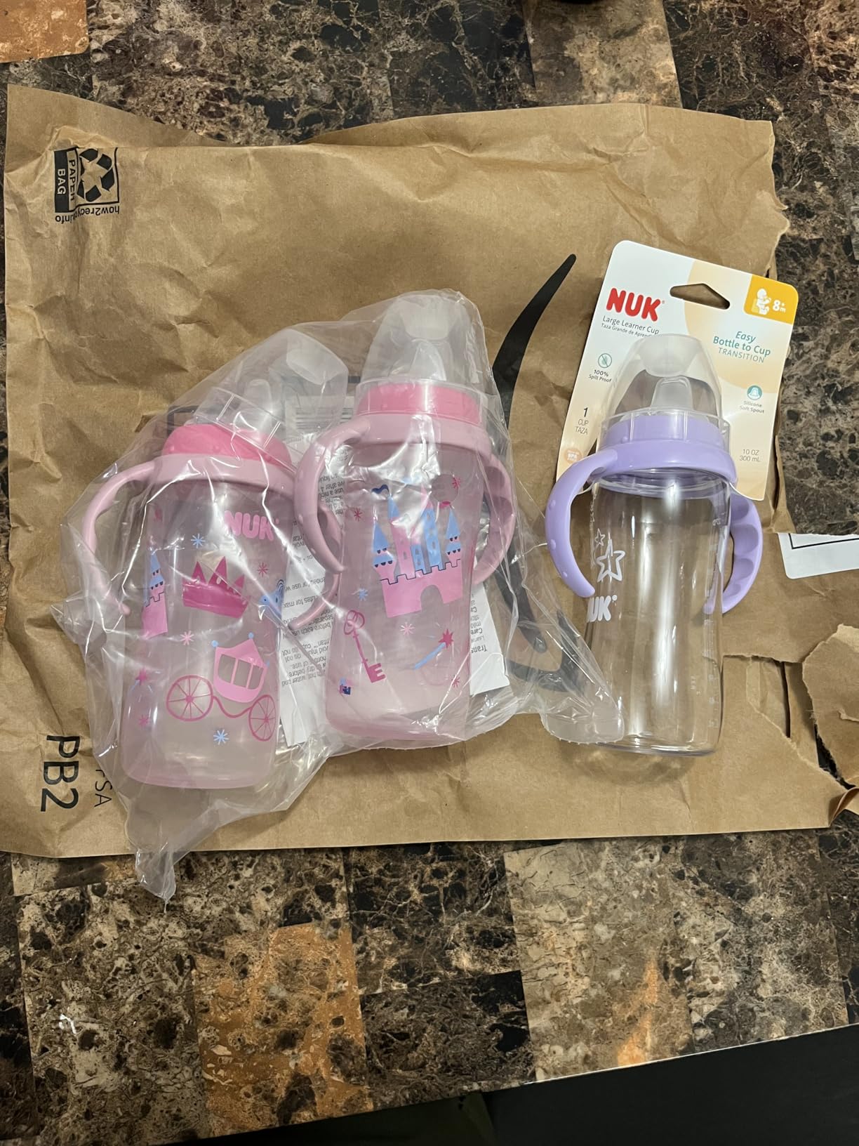 NUK Learner Cup, 10 oz, 8+ Months, 2 Count – BPA Free, Spill Proof Sippy Cup Customer Review NUK Learner Cup, 10 oz, 8+ Months, 2 Count – BPA Free, Spill Proof Sippy Cup - Customer Photo 2
