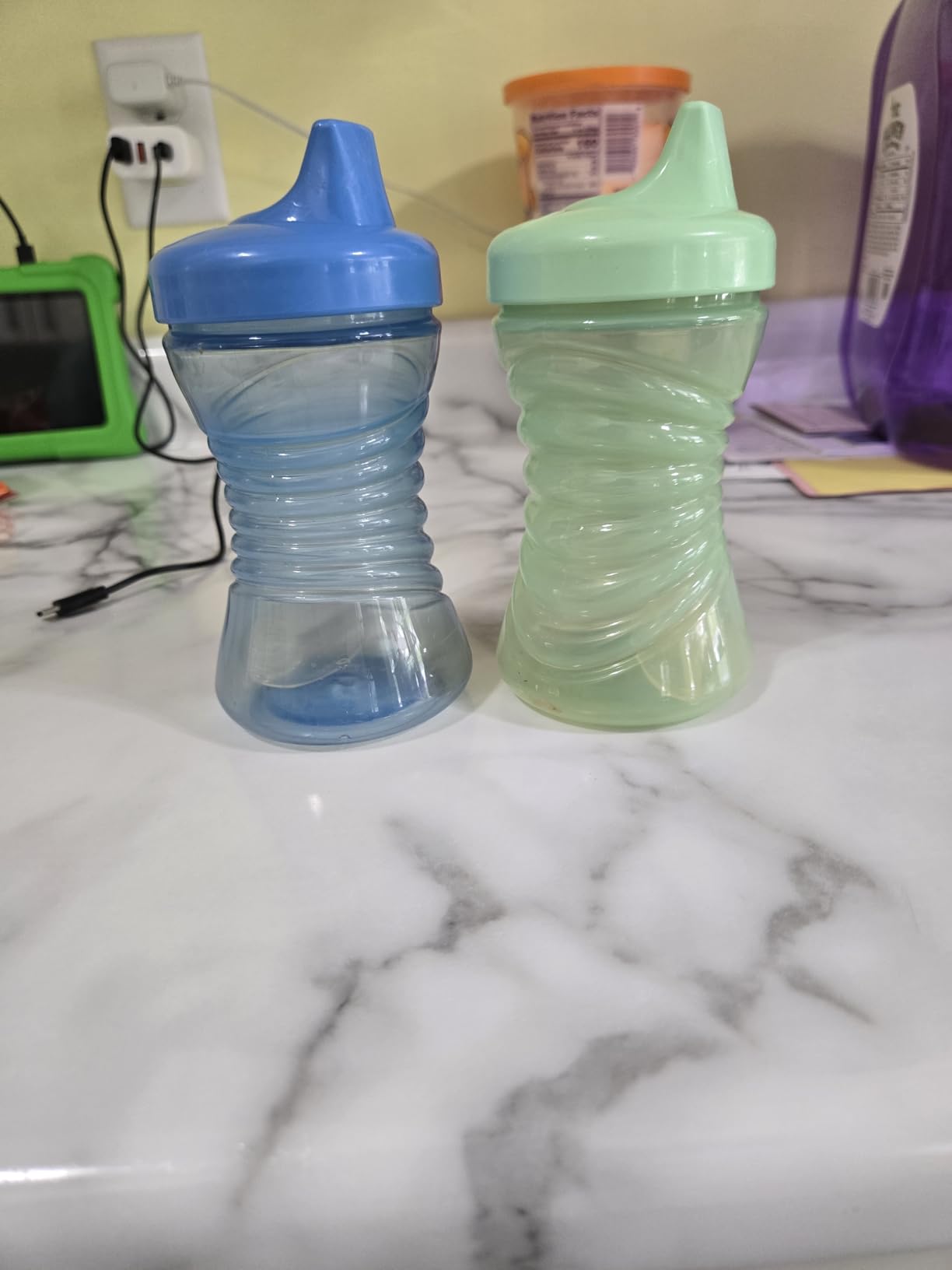 NUK Fun Grips Hard Spout Sippy Cup, 10 oz. | Easy to Hold, BPA Free, Spill Proof Toddler Cup, 4pk Customer Review NUK Fun Grips Hard Spout Sippy Cup, 10 oz. | Easy to Hold, BPA Free, Spill Proof Toddler Cup, 4pk - Customer Photo 1