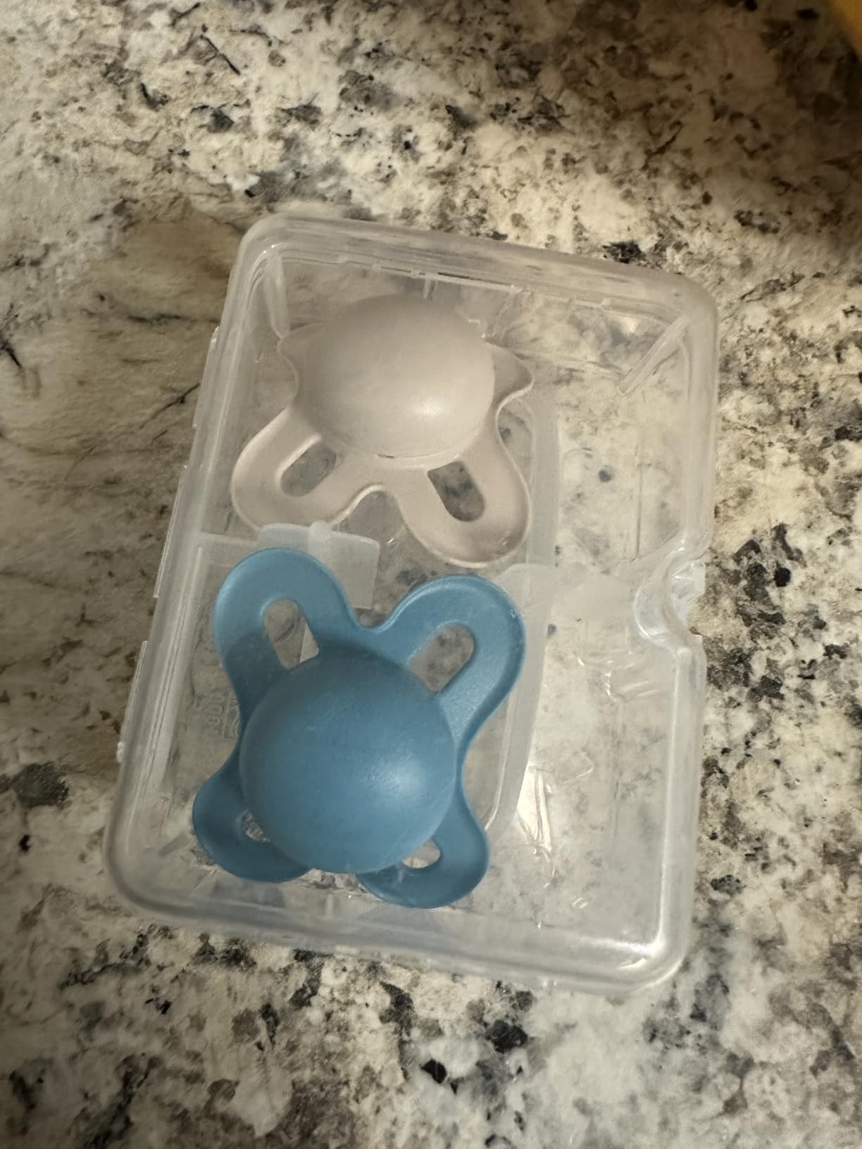 MAM Original Start Matte Baby Pacifiers, Binky for 0-3 Months, BPA-Free Silicone Nipple, Easy to Clean, Best for Newborn Babies, Developed with Medical Experts, 2 Count Binkies with Sterilizer Case - Customer Photo 2