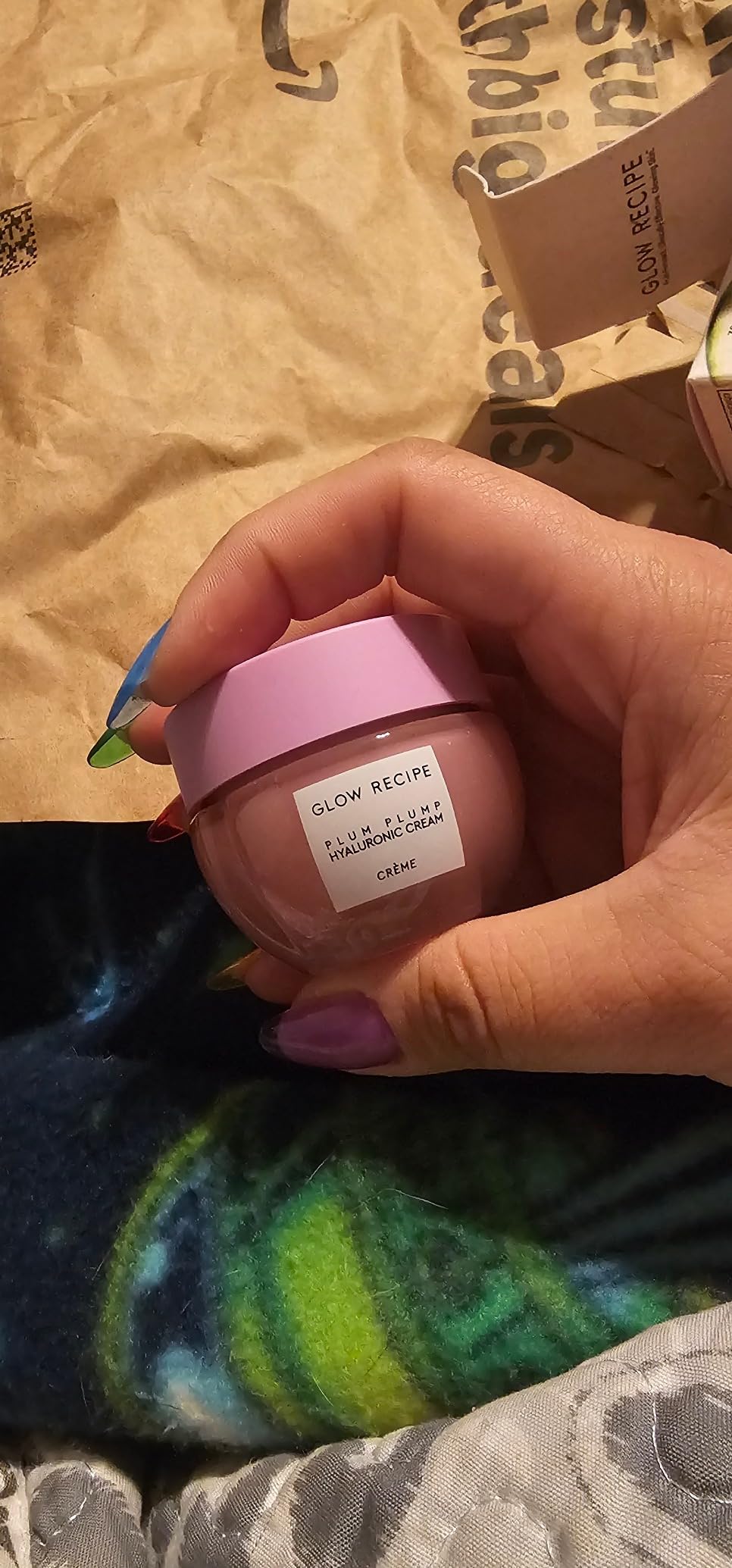 Glow Recipe Plum Plump Hyaluronic Acid Face Cream - Hydrating, Firming & Plumping Facial Moisturizer for Women & Men - Korean Skin Care with Polyglutamic Peptides to Reduce Dry Skin Wrinkles (50ml) - Customer Photo 4