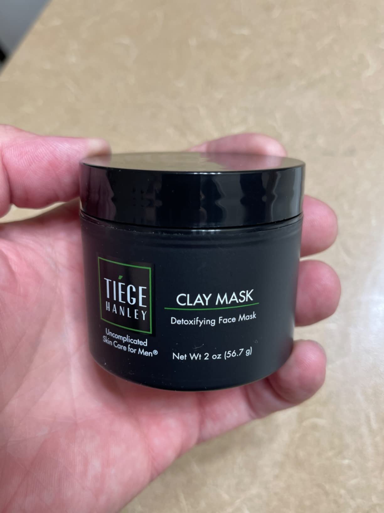 Tiege Hanley Detoxifying Facial Clay Mask for Men, Deep Pore Cleansing Charcoal Face Mask With Natural Kaolin Clay and Aloe, Absorbs Oil & Reduces Appearance of Pores, Men's Skin Care, 2 Oz - Customer Photo 3