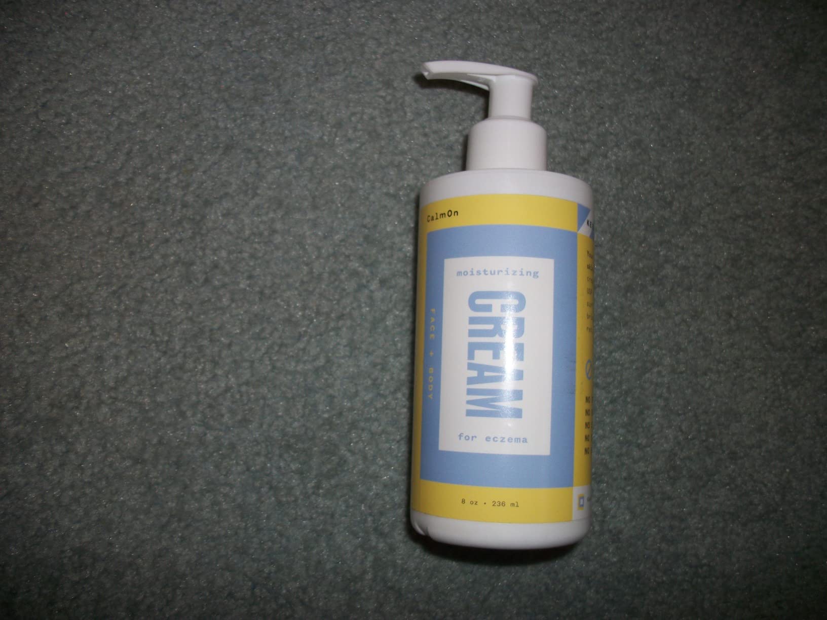 CalmOn Moisturizing Cream Unscented Anti Itch Eczema Face and Body Cream with Squalane Soothes Dry, Irritated, Flaky, Scaly, Redness, Seborrheic Dermatitis - Customer Photo 1