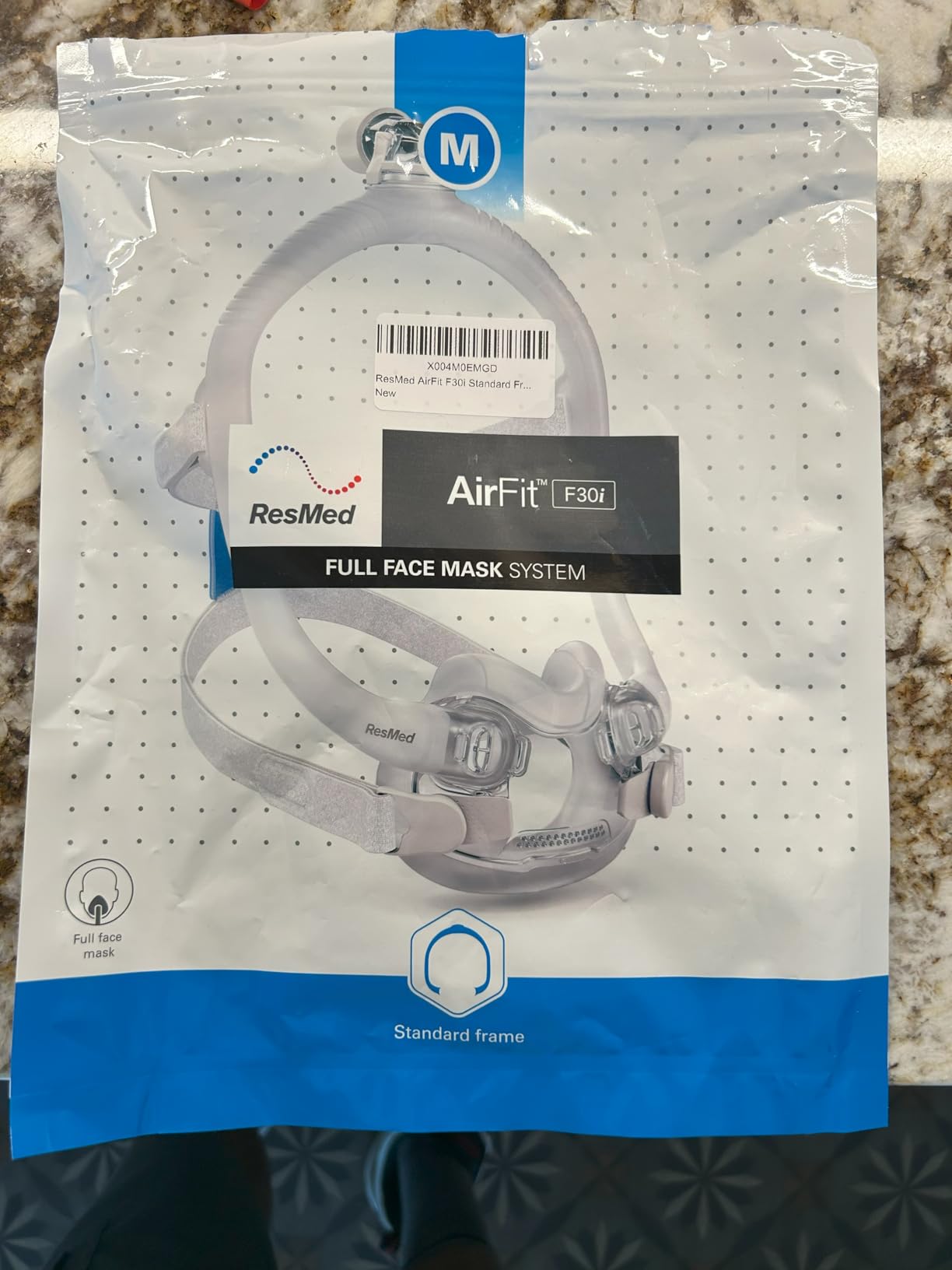 ResMed AirFit F30i Standard Frame System - for Full-Face CPAP Mask - Replacement CPAP Accessories - Without Headgear - Wide - Customer Photo 1