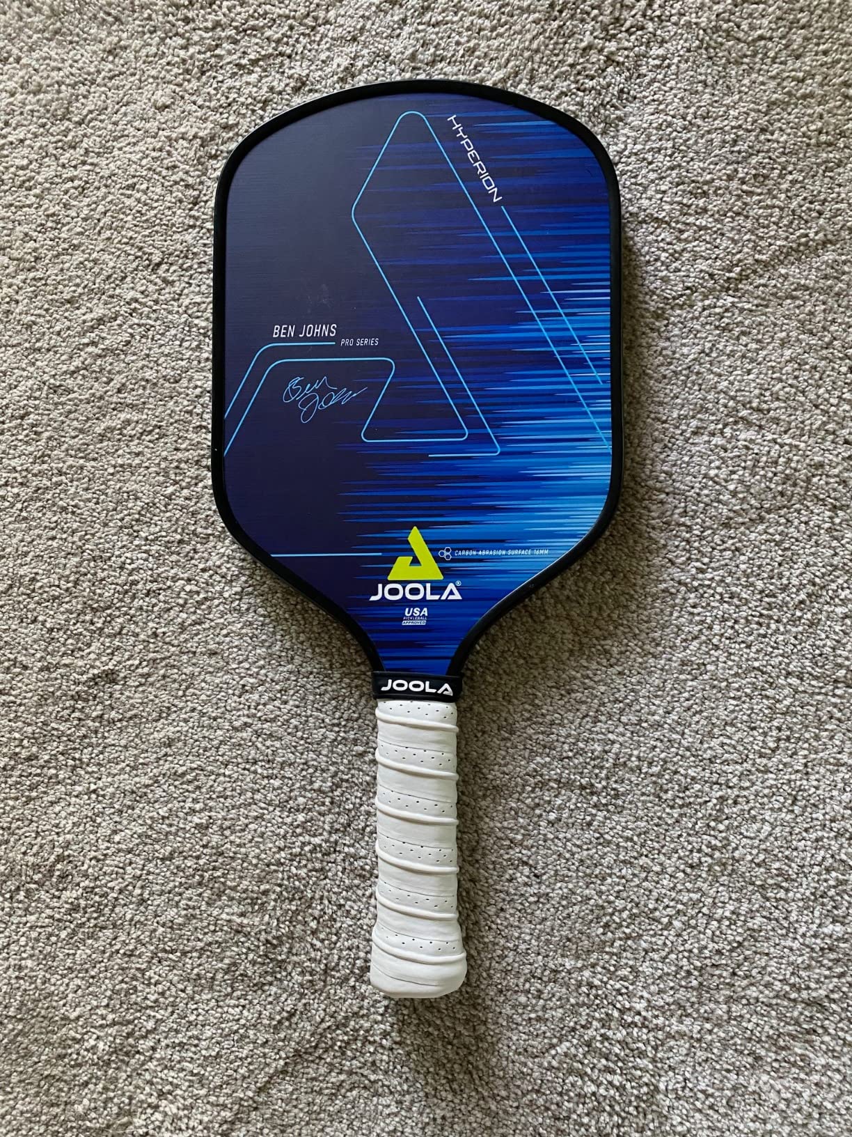 JOOLA Ben Johns Hyperion Pickleball Paddle - Select Raw Carbon Surface or Carbon Abrasion Surface for Increased Power and Spin - Elongated Grip Handle - Carbon Fiber Pickleball Paddle - USAP Approved - Customer Photo 2