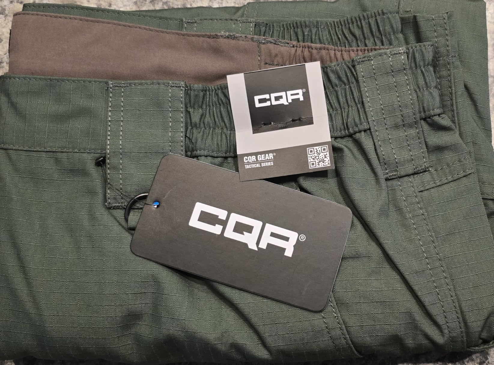 CQR Men's Tactical Pants, Water Resistant Ripstop Cargo Pants, Lightweight EDC Work Hiking Pants, Outdoor Apparel customer photo 2