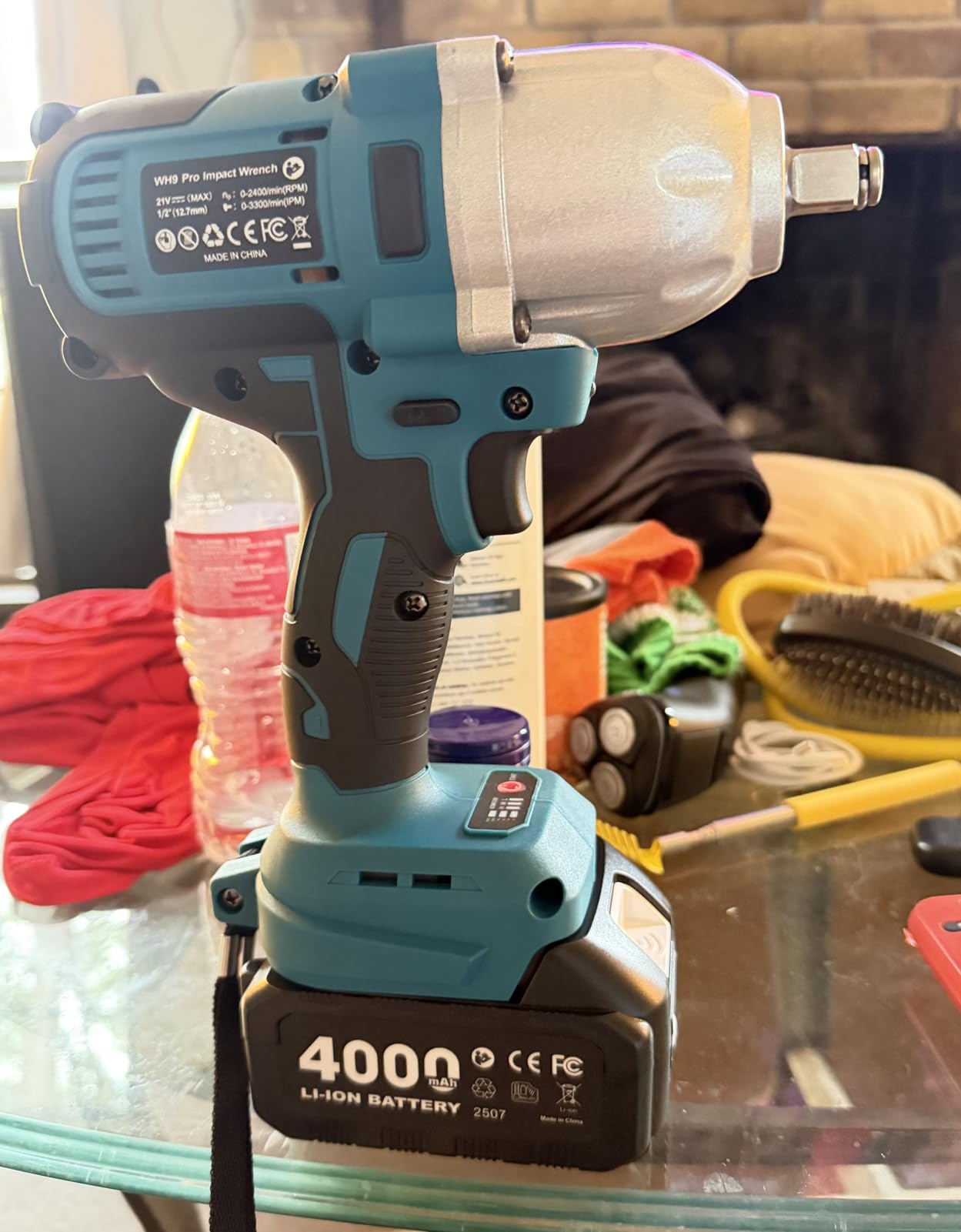 Seesii Impact Wrench 665 FT-LBS(900N.m) 3300IPM 1/2 Impact Gun High Torque Electric Impact Driver Cordless Impact Wrench with 21V 2x4.0Ah Battery 6 Sockets&Case for Home Car Tire Lug Nut Removal Tool Customer Review Seesii Impact Wrench 665 FT-LBS(900N.m) 3300IPM 1/2 Impact Gun High Torque Electric Impact Driver Cordless Impact Wrench with 21V 2x4.0Ah Battery 6 Sockets&Case for Home Car Tire Lug Nut Removal Tool - Customer Photo 2