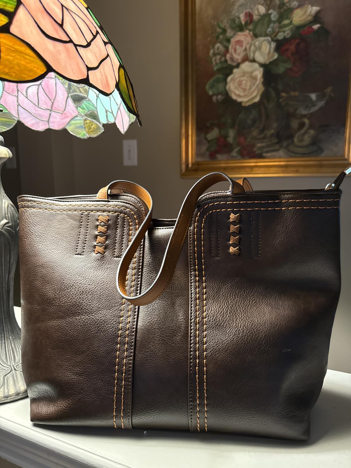 Montana West Tote Bag for Women Top Handle Satchel Purse - Customer Photo 1